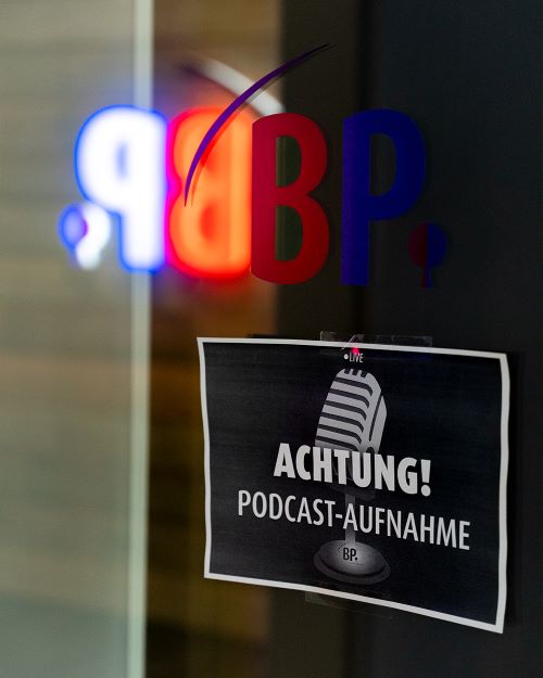 Podcast-Aufnahme bei BP