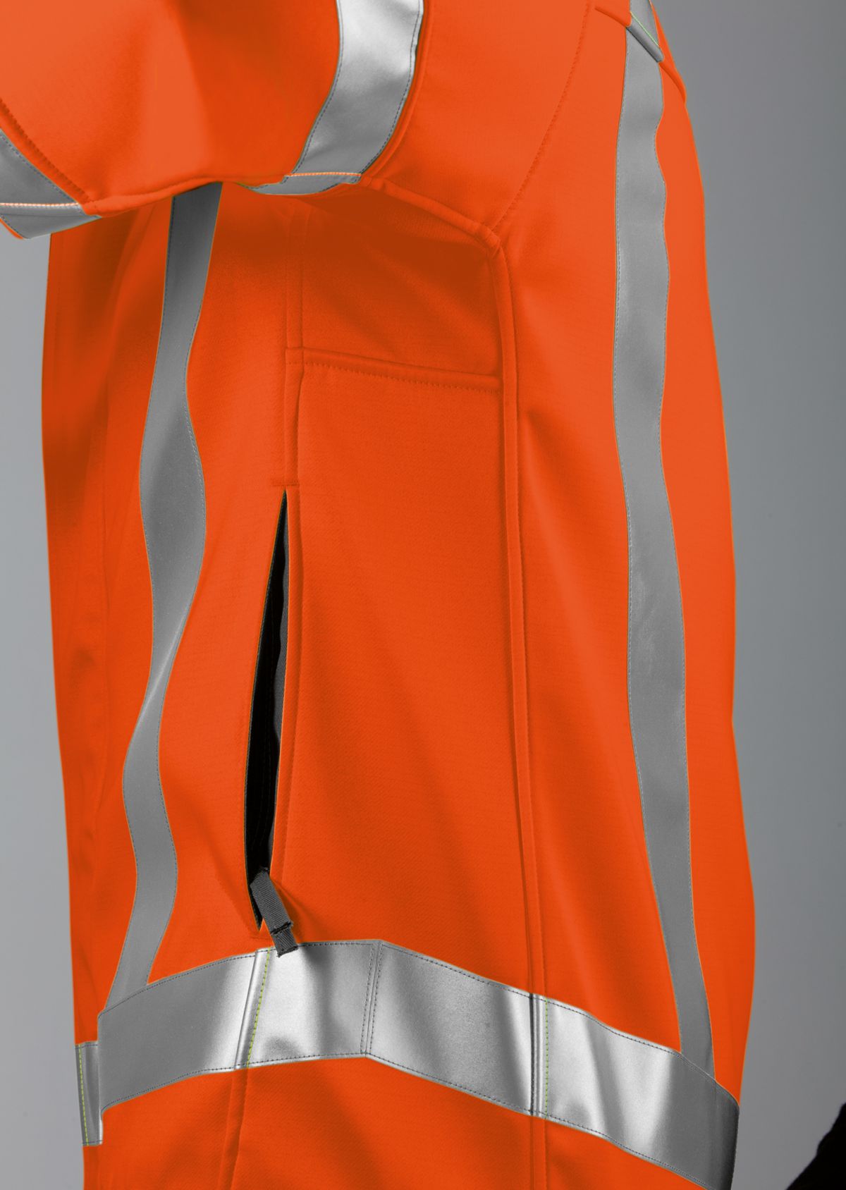 BP® Warnschutz-Softshelljacke warnorange Thumbnail 4