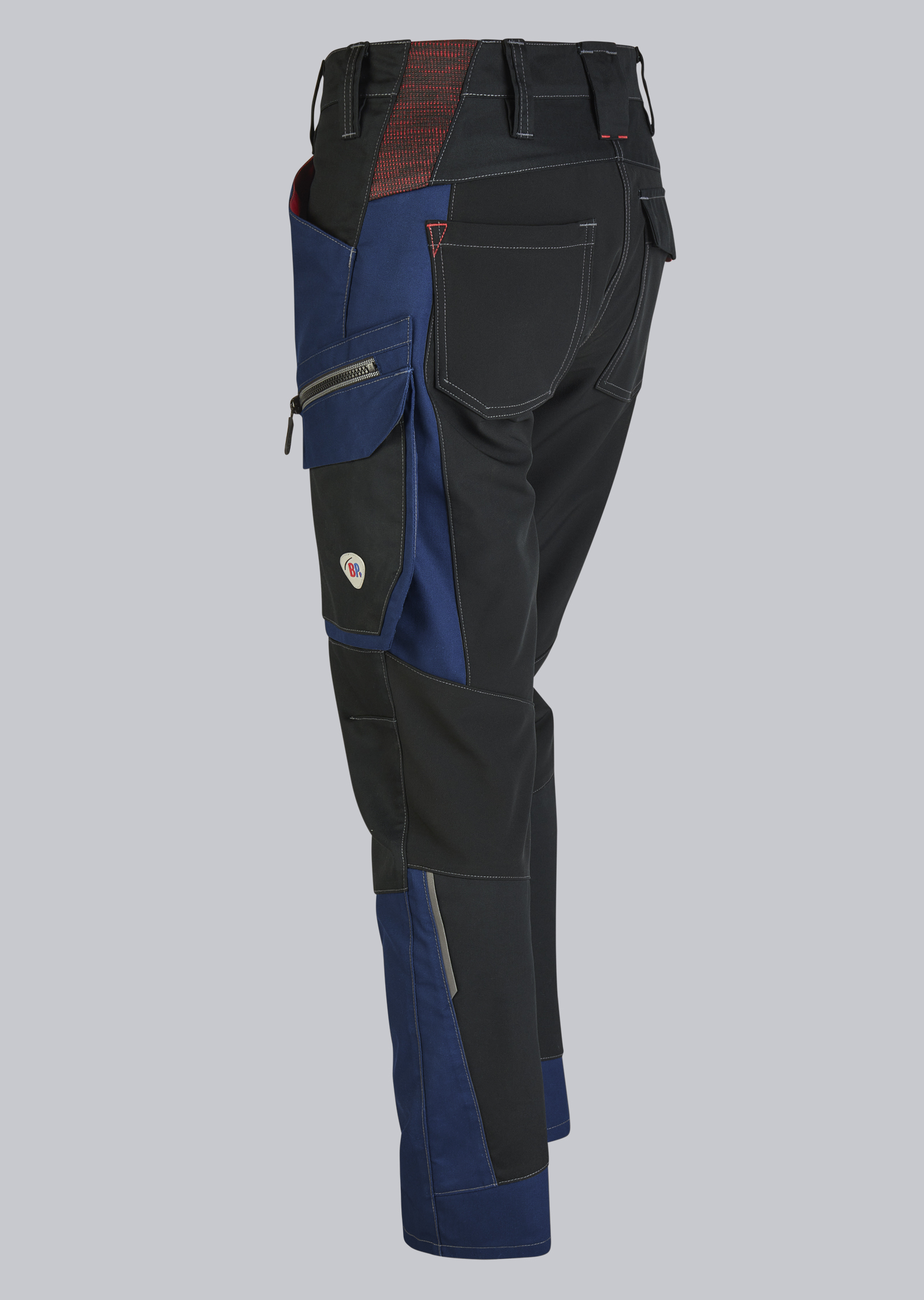 1963-570-1432 BP® Women’s lightweight hybrid work trousers night blue/black Thumbnail 2