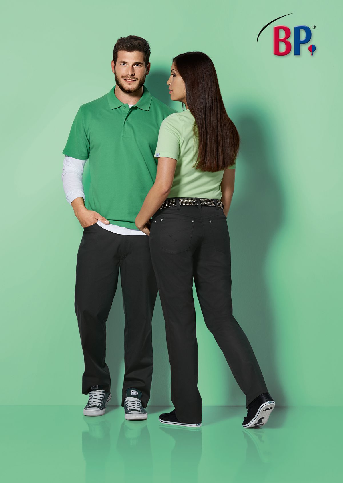 1669-686-32 BP® Stretch-herenjeans zwart Thumbnail 2