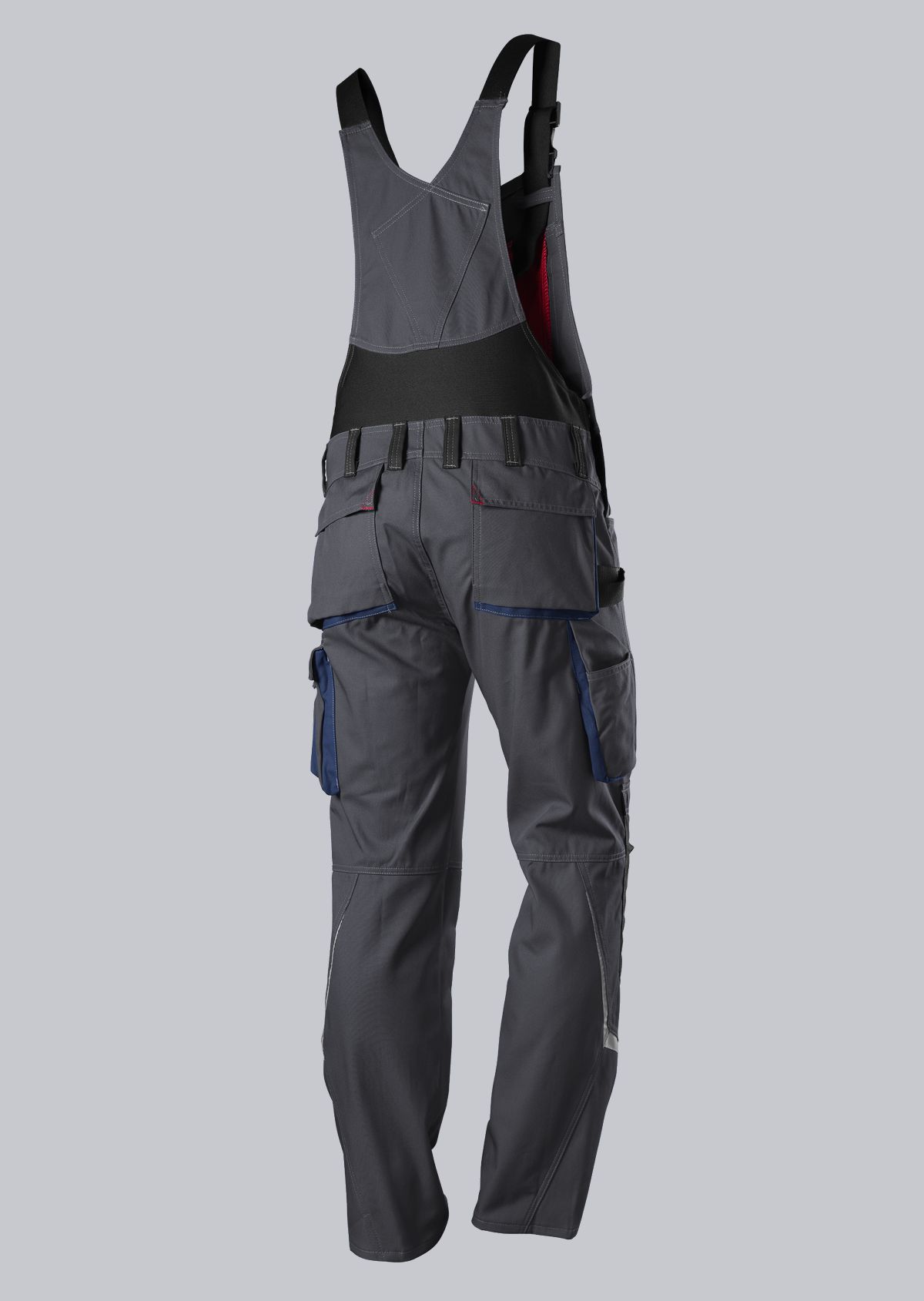 BP® Komfort-Latzhose mit Reflexelementen und Kniepolstertaschen anthrazit Thumbnail 1