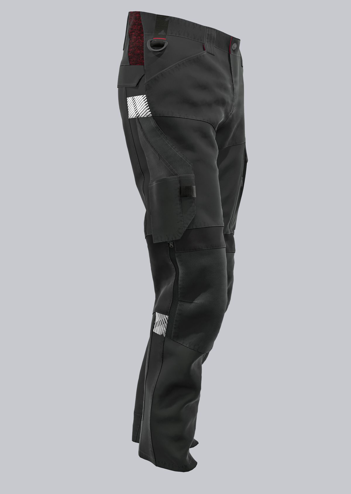 BP® Pantalon de travail hybride robuste avec genouillères noir Thumbnail 3