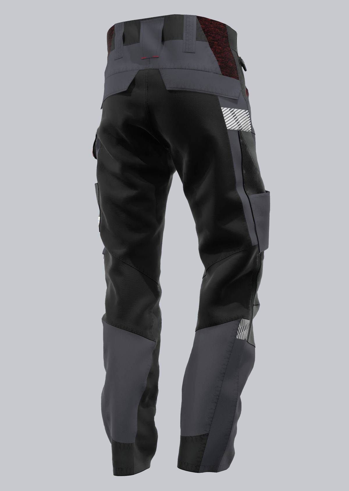 BP® Pantalon de travail hybride robuste avec genouillères anthracite/noir Thumbnail 2