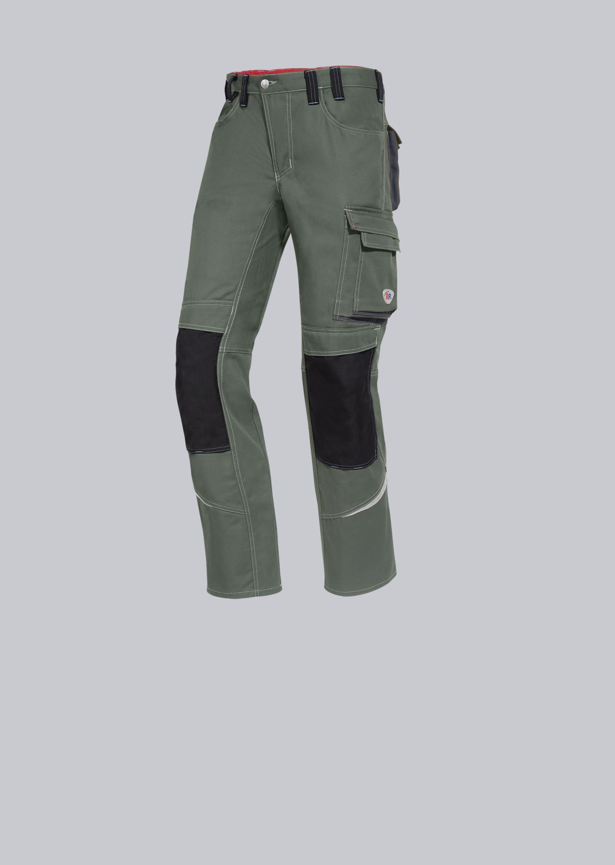 1803-720-70_BP® Komfort-Arbeitshose mit Reflex und Kniepolstertaschen_olivgrün/anthrazit_Bild 1