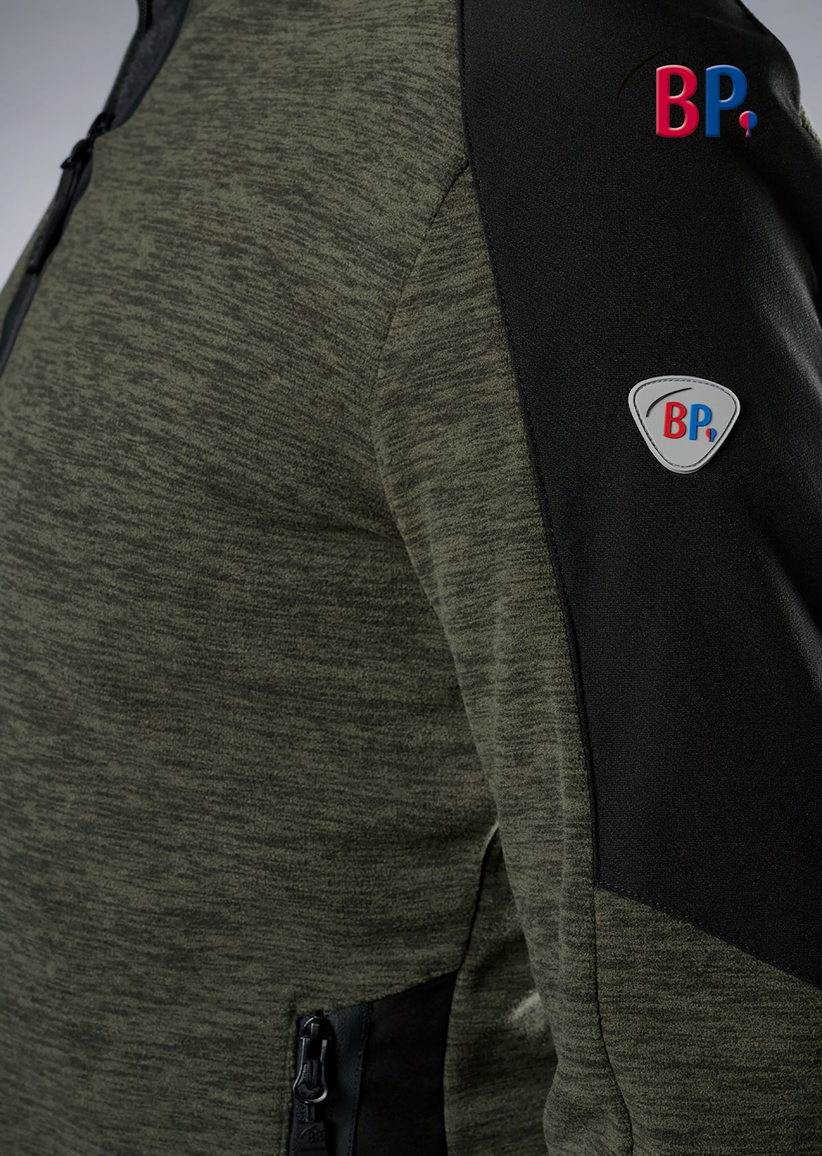 1829-040-0714 BP® Veste polaire space-dyed space olive Thumbnail 2