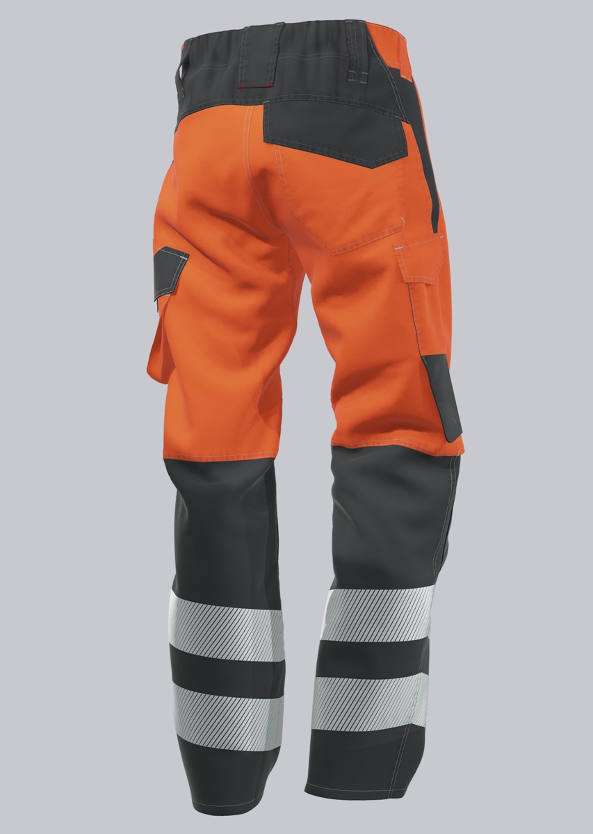 BP® Lichte multinorm-broek met hoge zichtbaarheid APC1 signaaloranje/antraciet Thumbnail 1