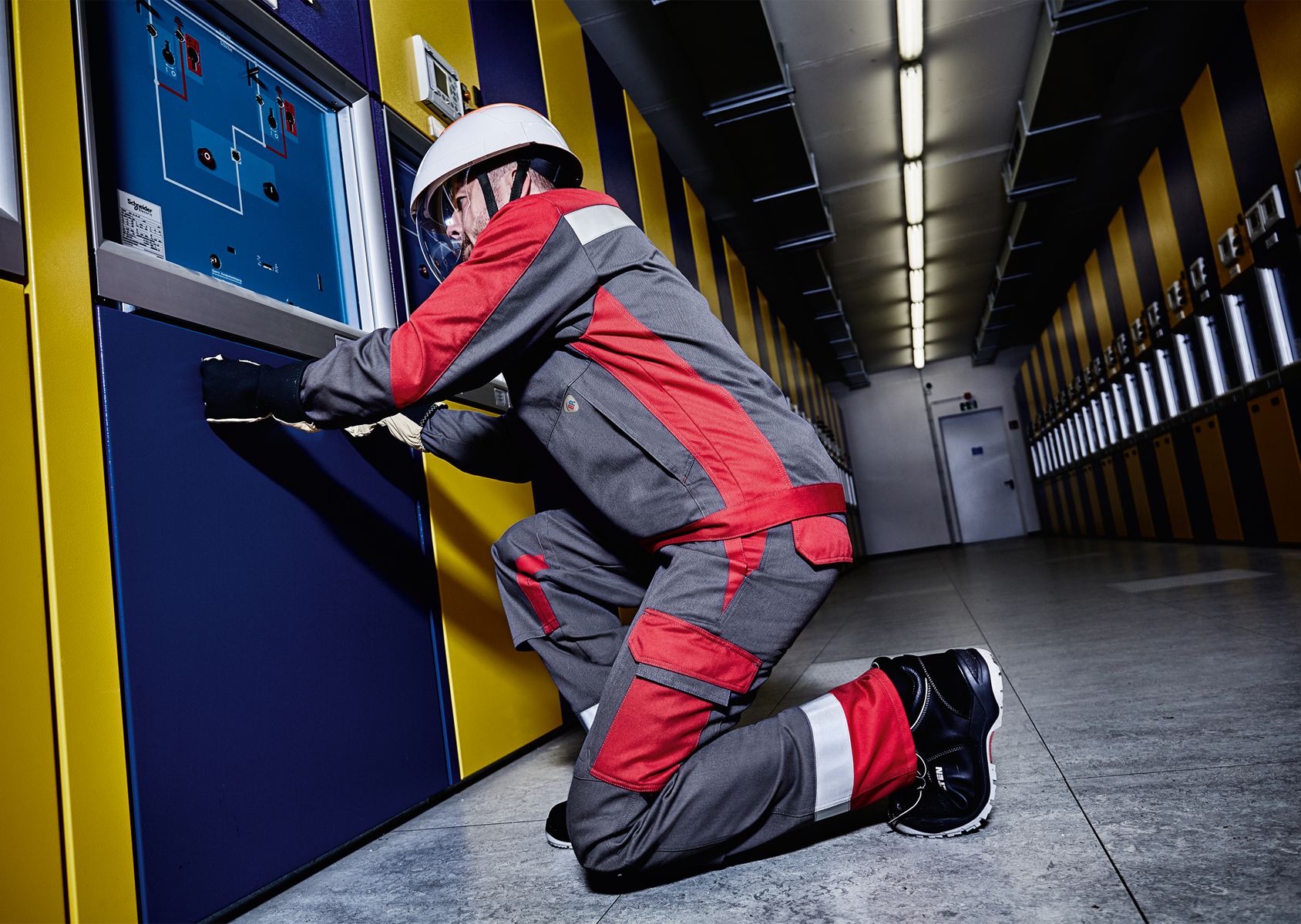 BP® Multinorm-Jacke APC2 dunkelgrau/rot Thumbnail 2