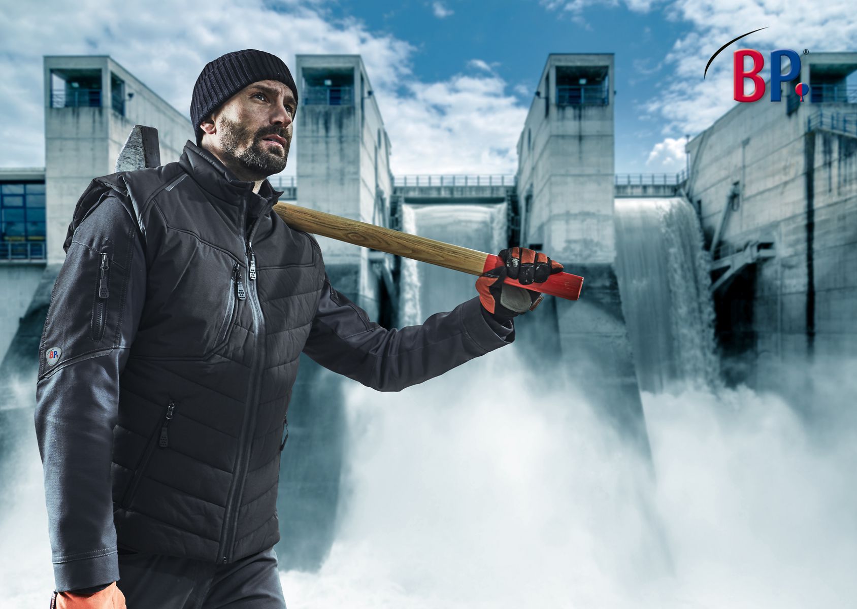 BP® Outdoor-Thermoweste anthrazit/schwarz Thumbnail 2