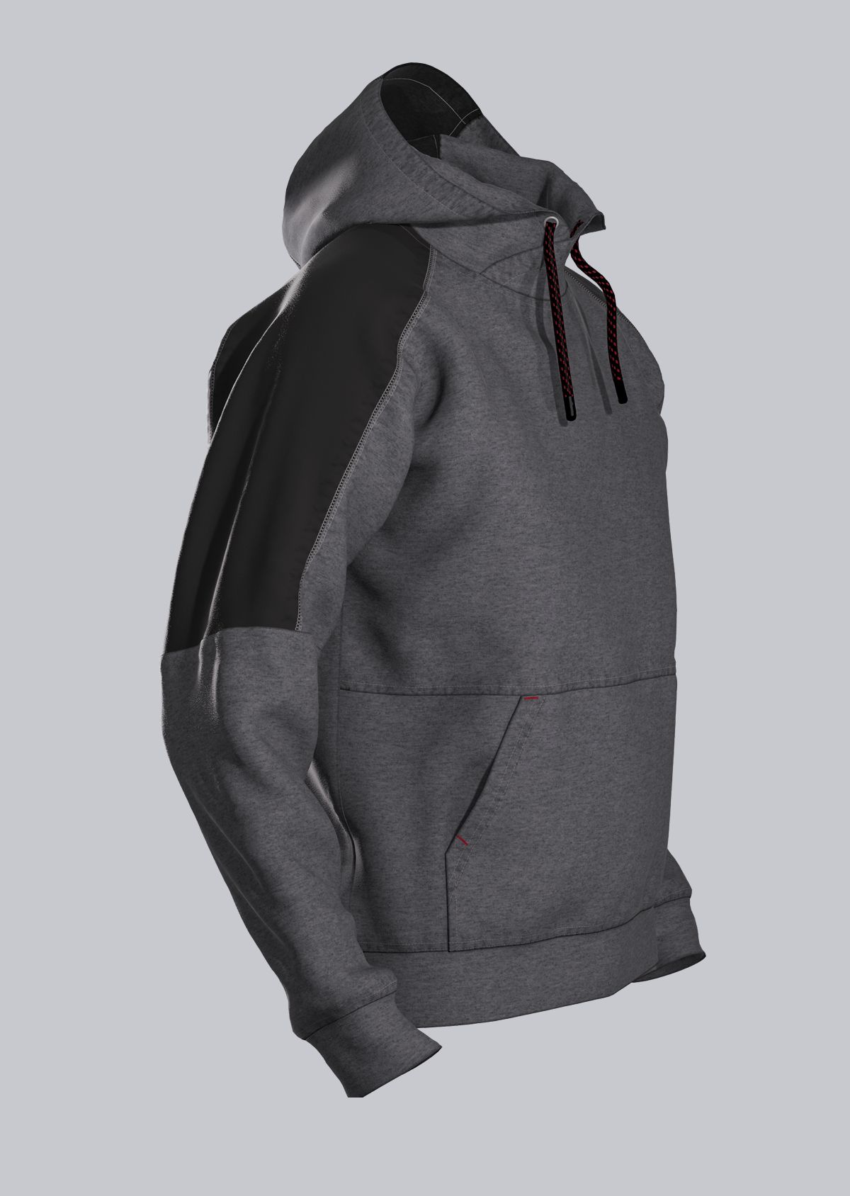 BP® Hoodie anthrazit/schwarz Thumbnail 3