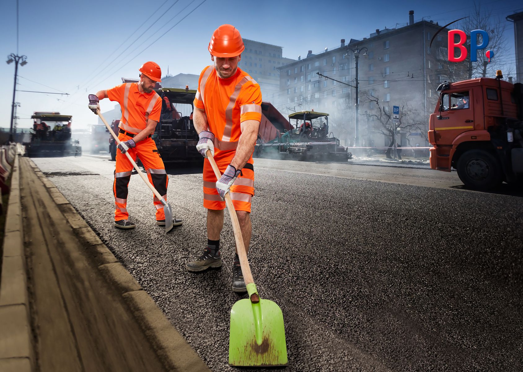 BP® Polo à haute visibilité orange haute visibilité Thumbnail 2
