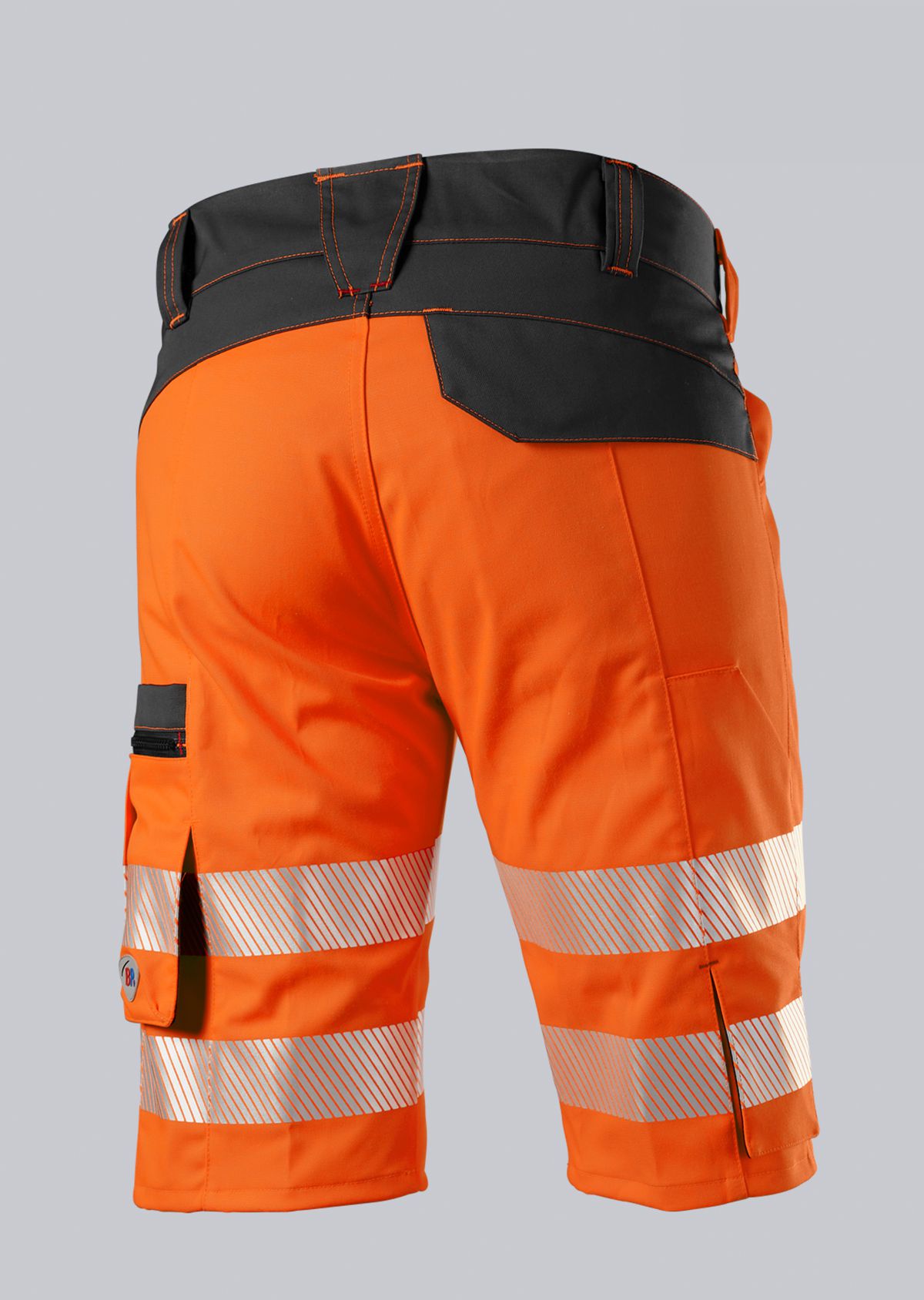 2045-847-6556_BP® Leichte Warnschutz-Stretch-Shorts_warnorange/anthrazit_Bild 2