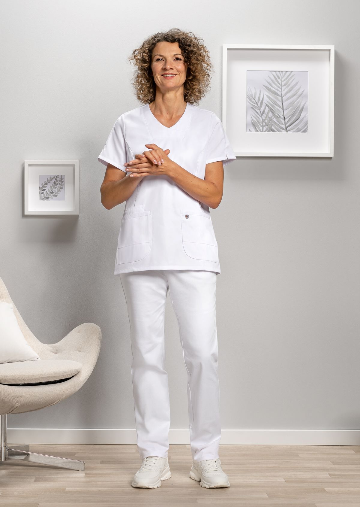 1762-684-0021 BP® Lightweight women's slip-on tunic white Thumbnail 2