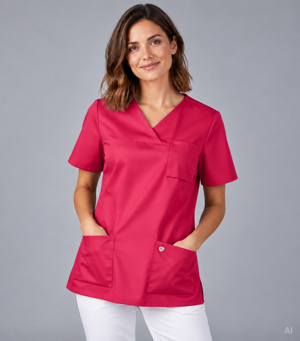 1632-852-0180 BP® Lichte tuniek met TENCEL™ Lyocell voor dames framboos Hoofdafbeelding
