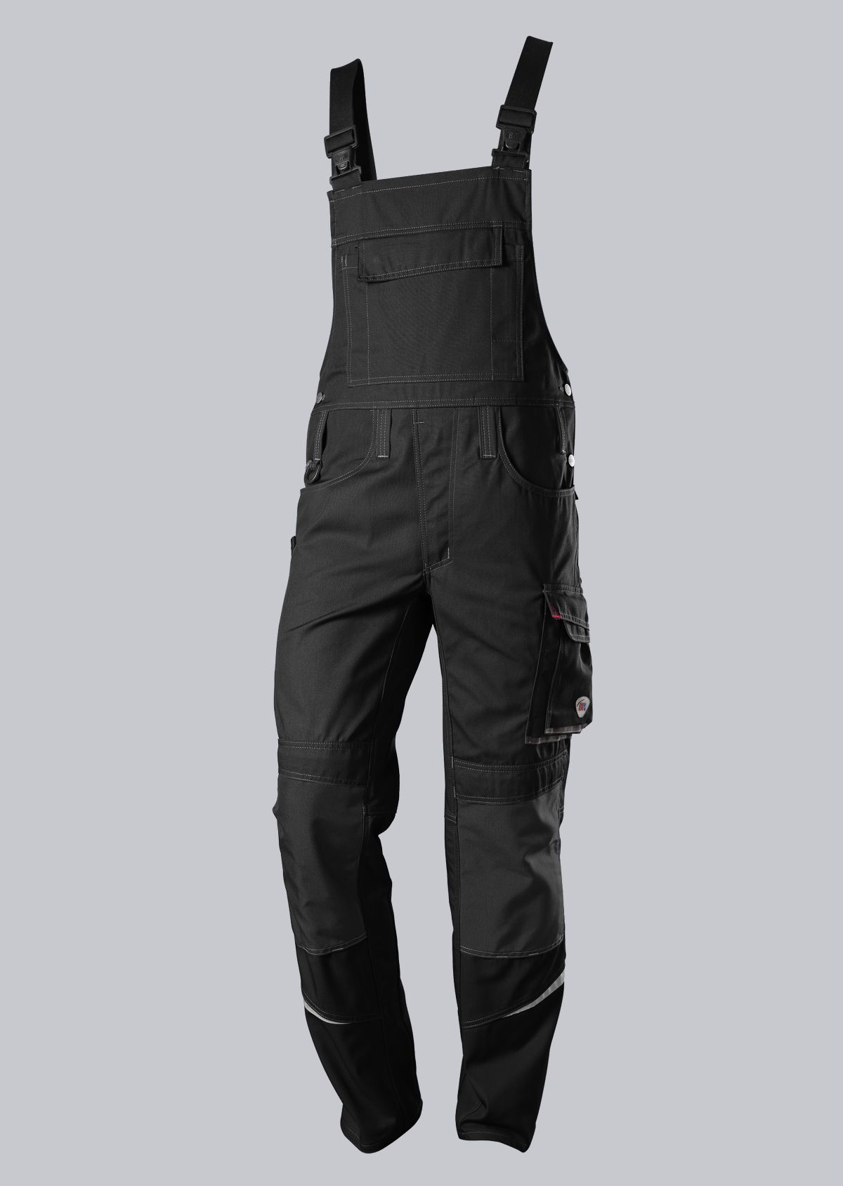 1804-720-32_BP® Comfort bib & brace with reflector elements, knee pad pockets_black_Cover Image
