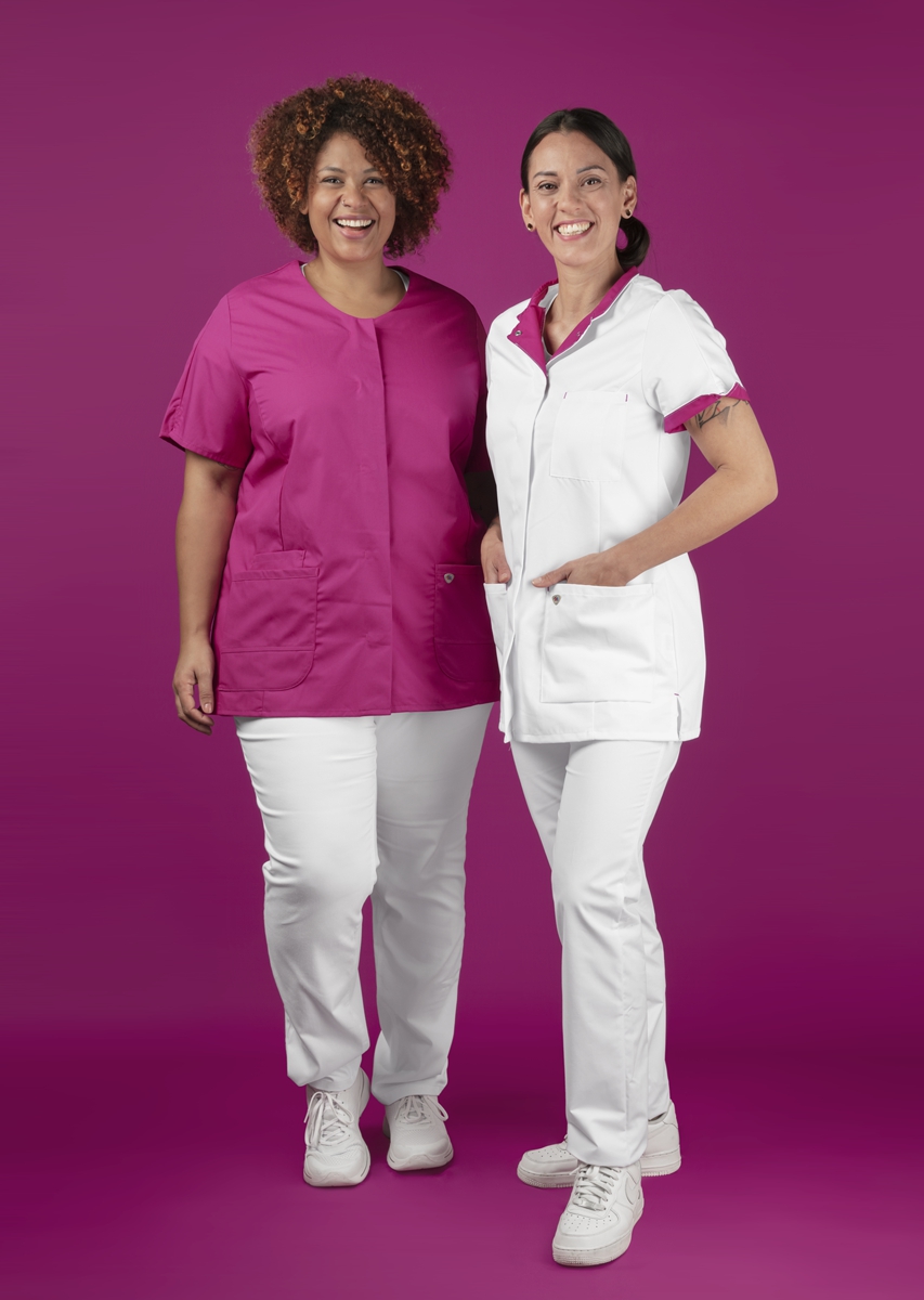 1600-485-2183 BP® Tuniek voor dames wit/fuchsia Thumbnail 6