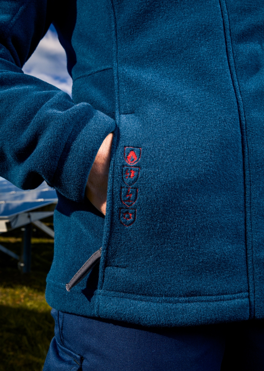 2423-860-0014 BP® Women's multi-standard APC1 fleece jacket night blue Thumbnail 3