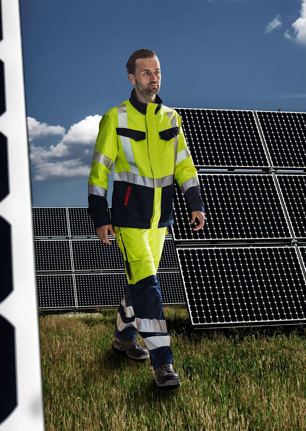 2238-590-6614 BP® Veste légère multinormes à haute visibilité APC2 jaune haute visibilité/bleu nuit Thumbnail 2