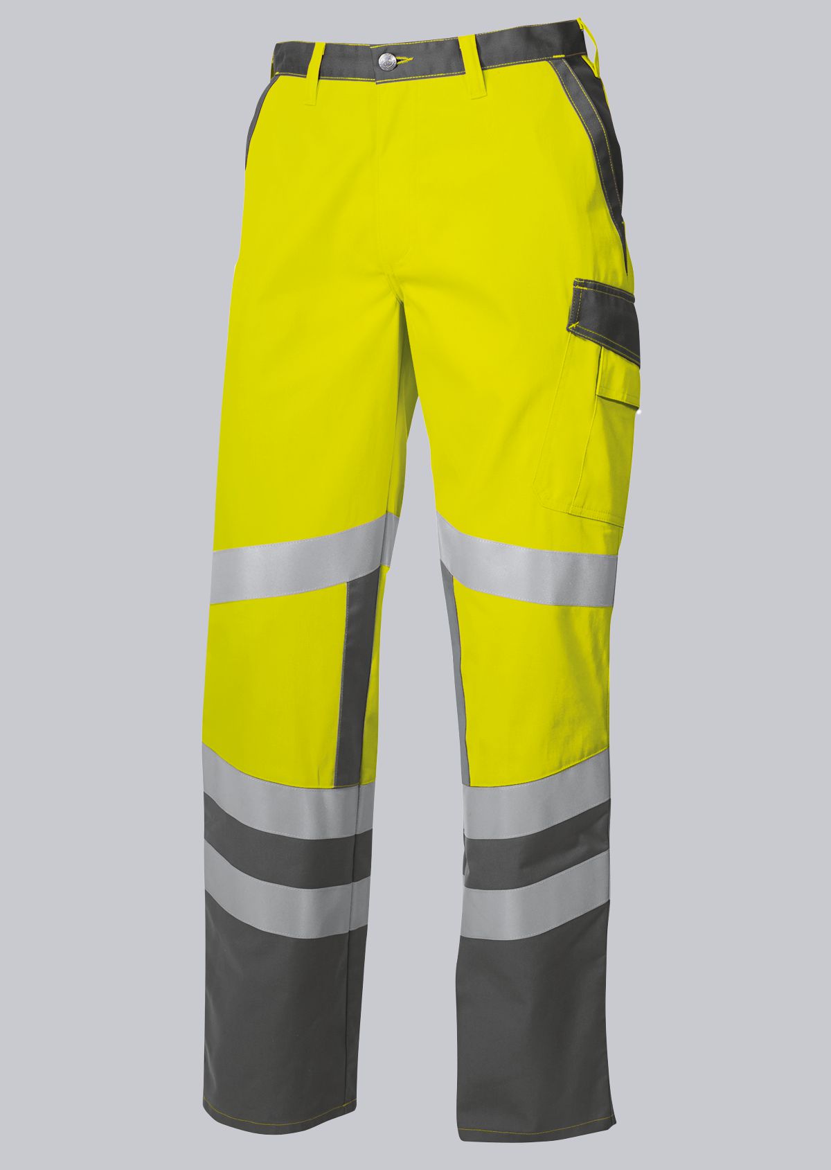 2110-845-8653 BP® Broek met hoge zichtbaarheid signaalgeel/donkergrijs Hoofdafbeelding