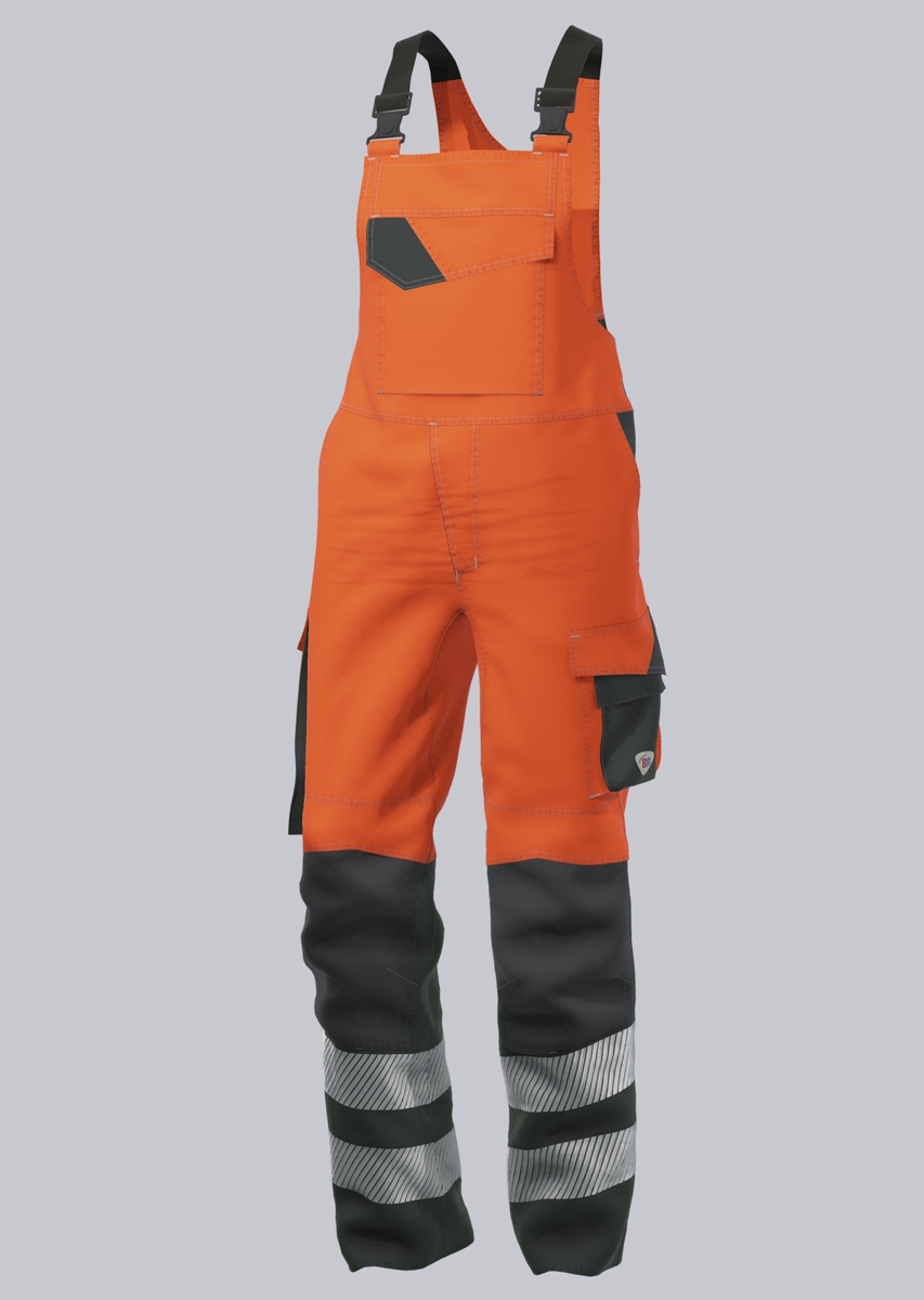 2207-853-6556 BP® Lightweight multi-standard high visibility APC1 bib & brace warning orange/anthracite Cover image