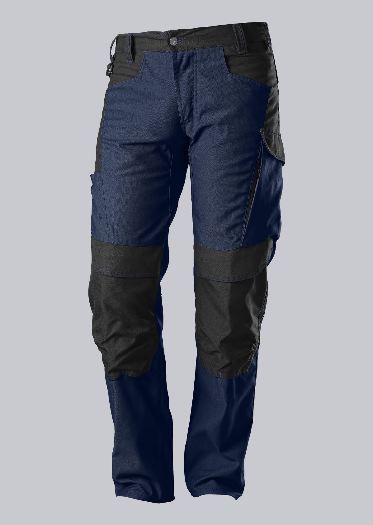 BP® Robuste Arbeitshose mit Kniepolstertaschen nachtblau/schwarz Cover Bild