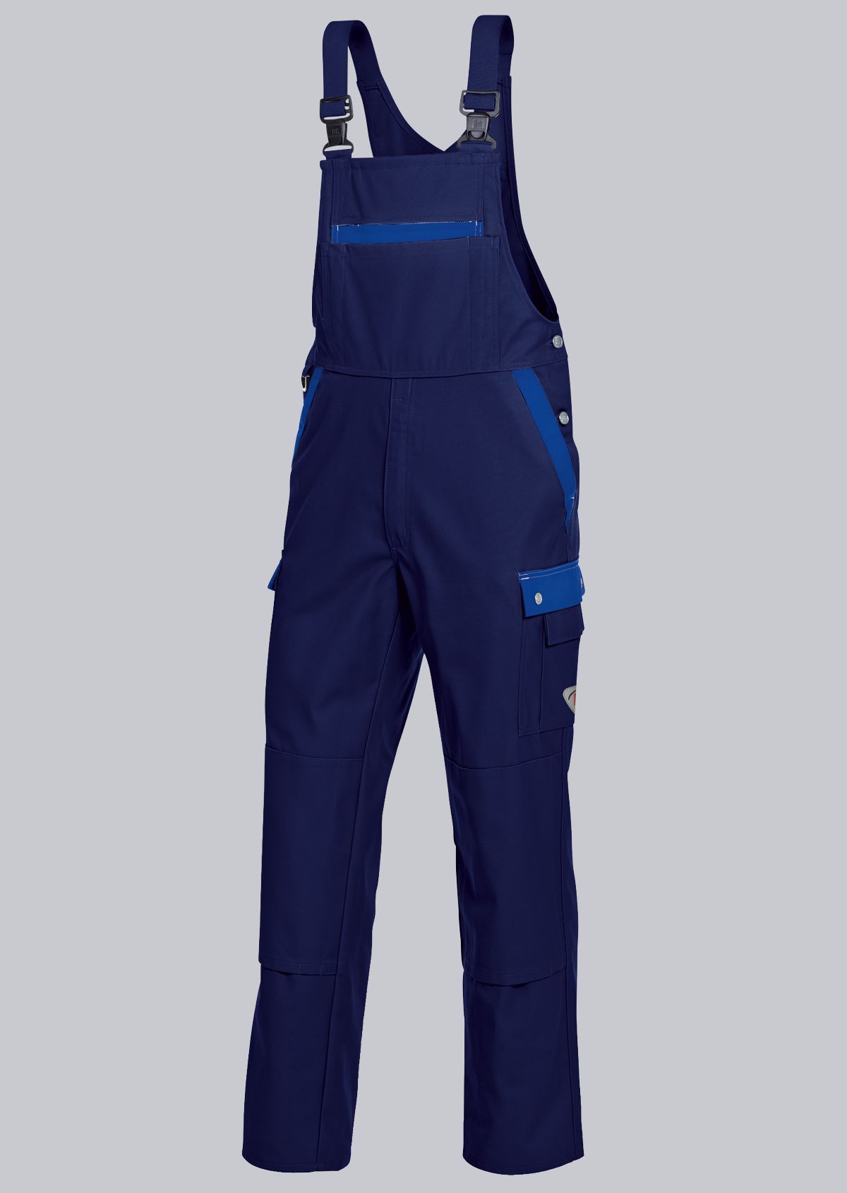 1844-720-10_BP® Comfort cargo bib & brace with knee pad pockets_dark blue/royal blue_Cover Image