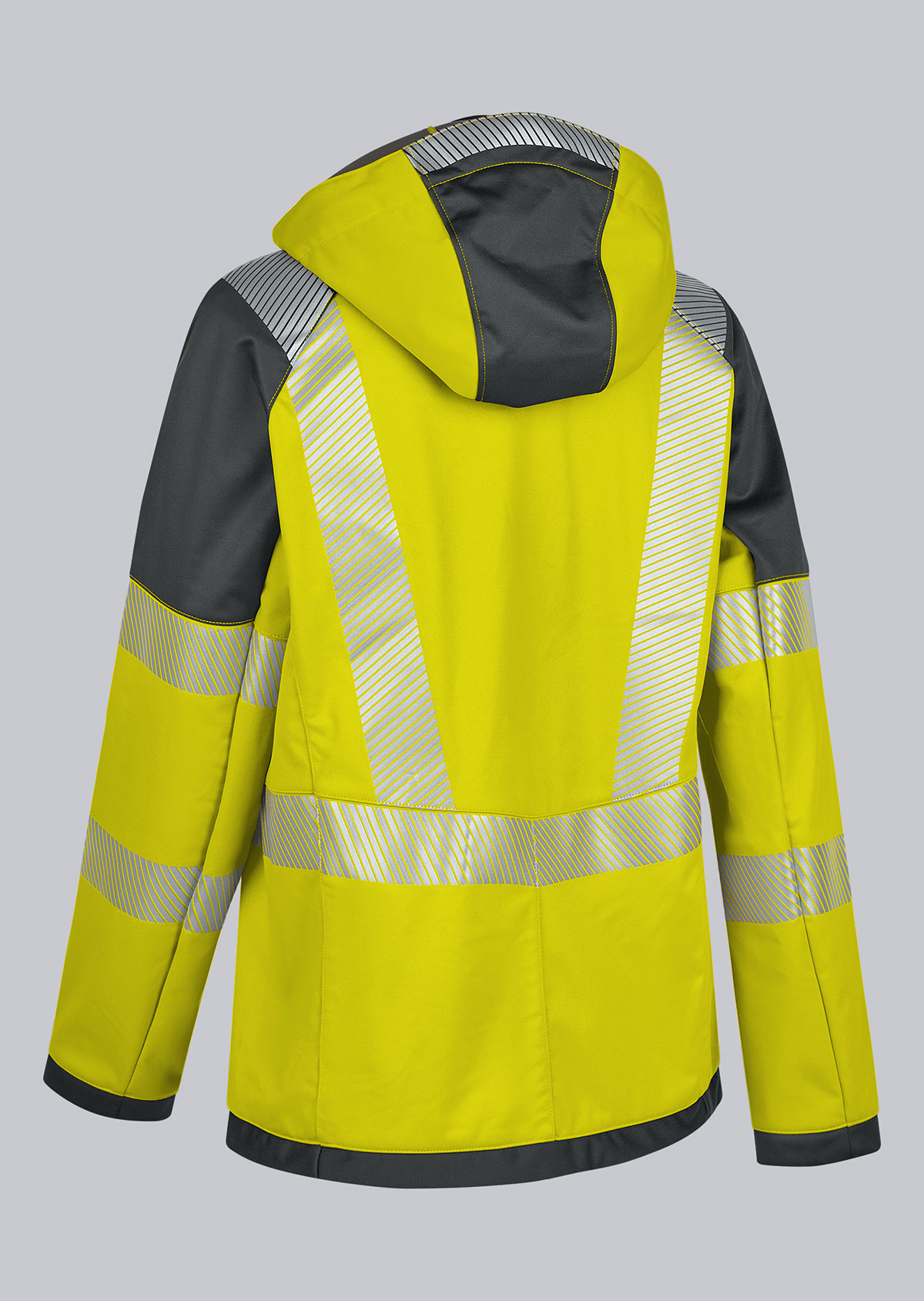 2035-941-6656 BP® Warnschutz-Stretch-Softshelljacke für Damen warngelb/anthrazit Thumbnail 3