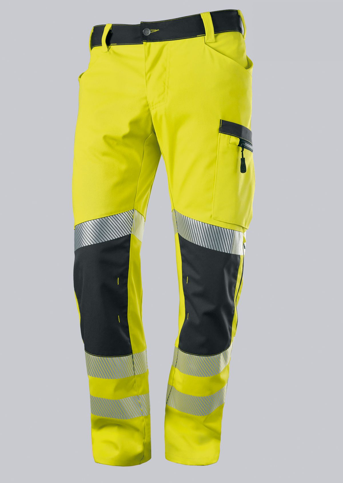 2043-847-6656_BP® Leichte Warnschutz-Stretch-Hose mit Knietaschen_warngelb/anthrazit_Cover Bild