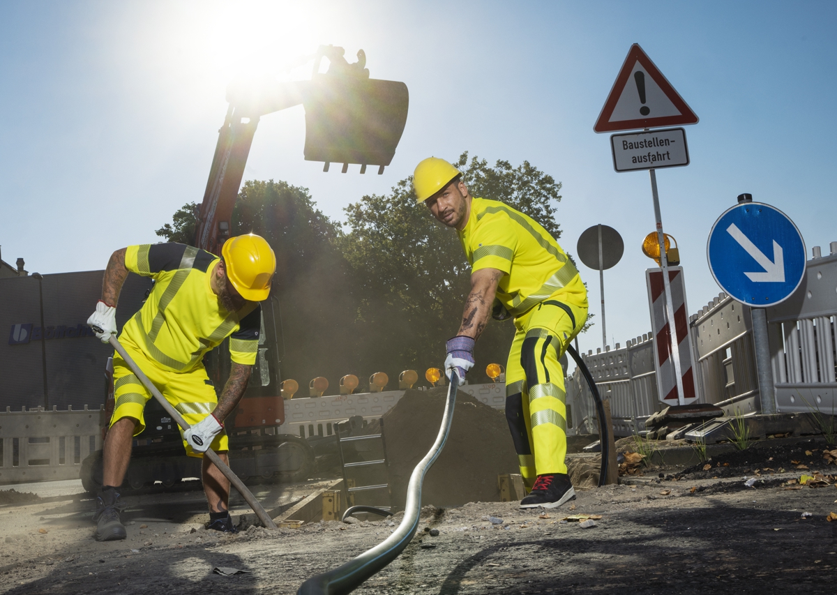 2139-861-6656 BP® High-visibility functional T-shirt warning yellow/anthracite Thumbnail 5