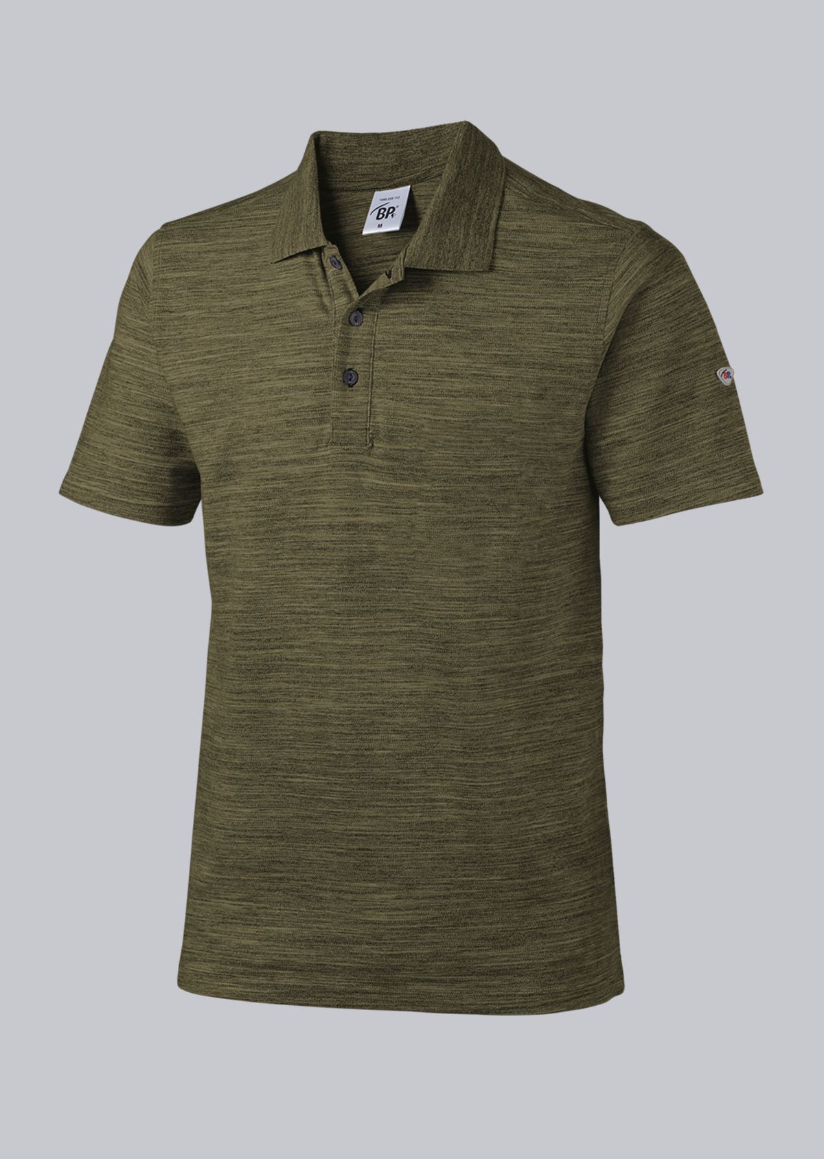1712-232-73 BP® Poloshirt voor haar & hem space olijf Hoofdafbeelding