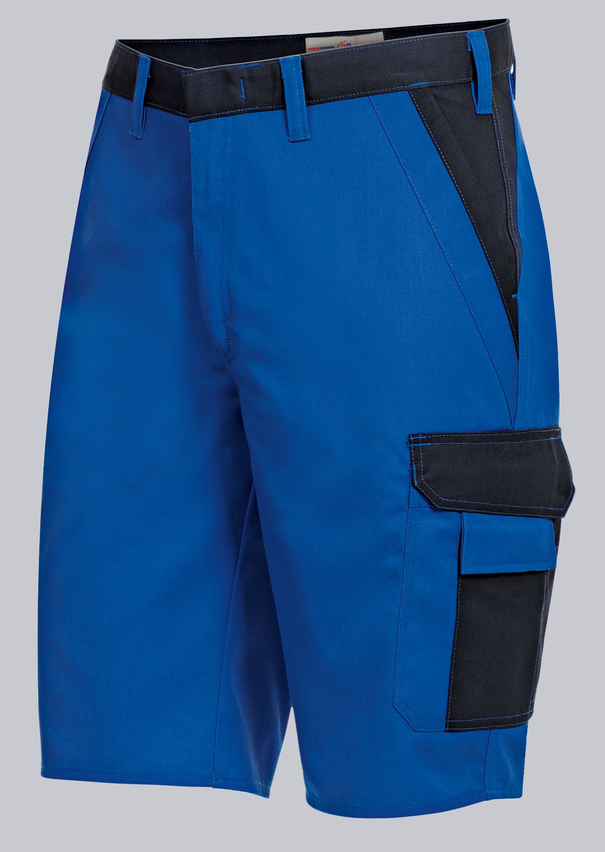 1611-559-13_BP® Shorts mit verdeckten Knöpfen_königsblau/schwarz_Cover Bild