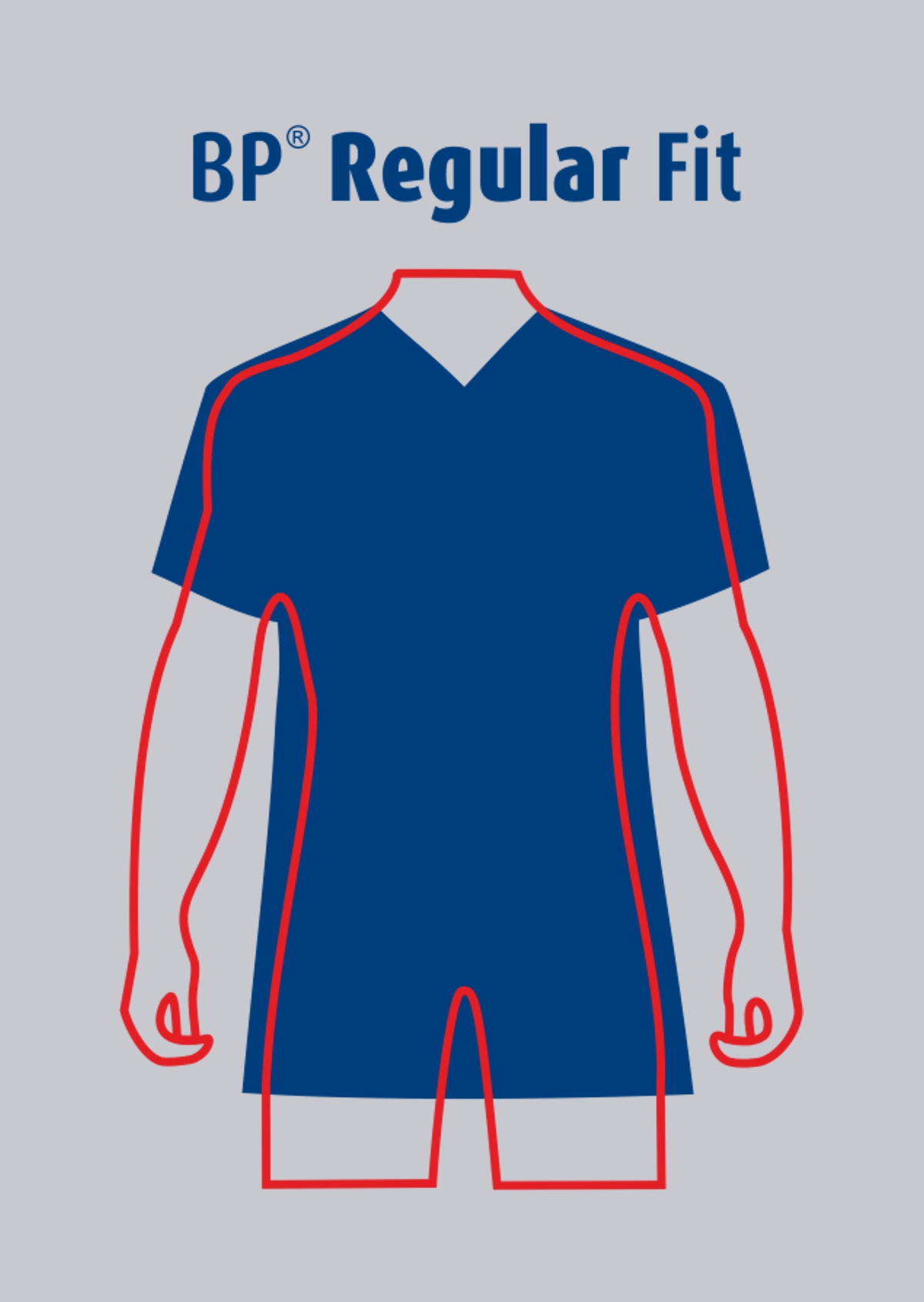 BP® Tunique hommes blanc/bleu nuit Thumbnail 2