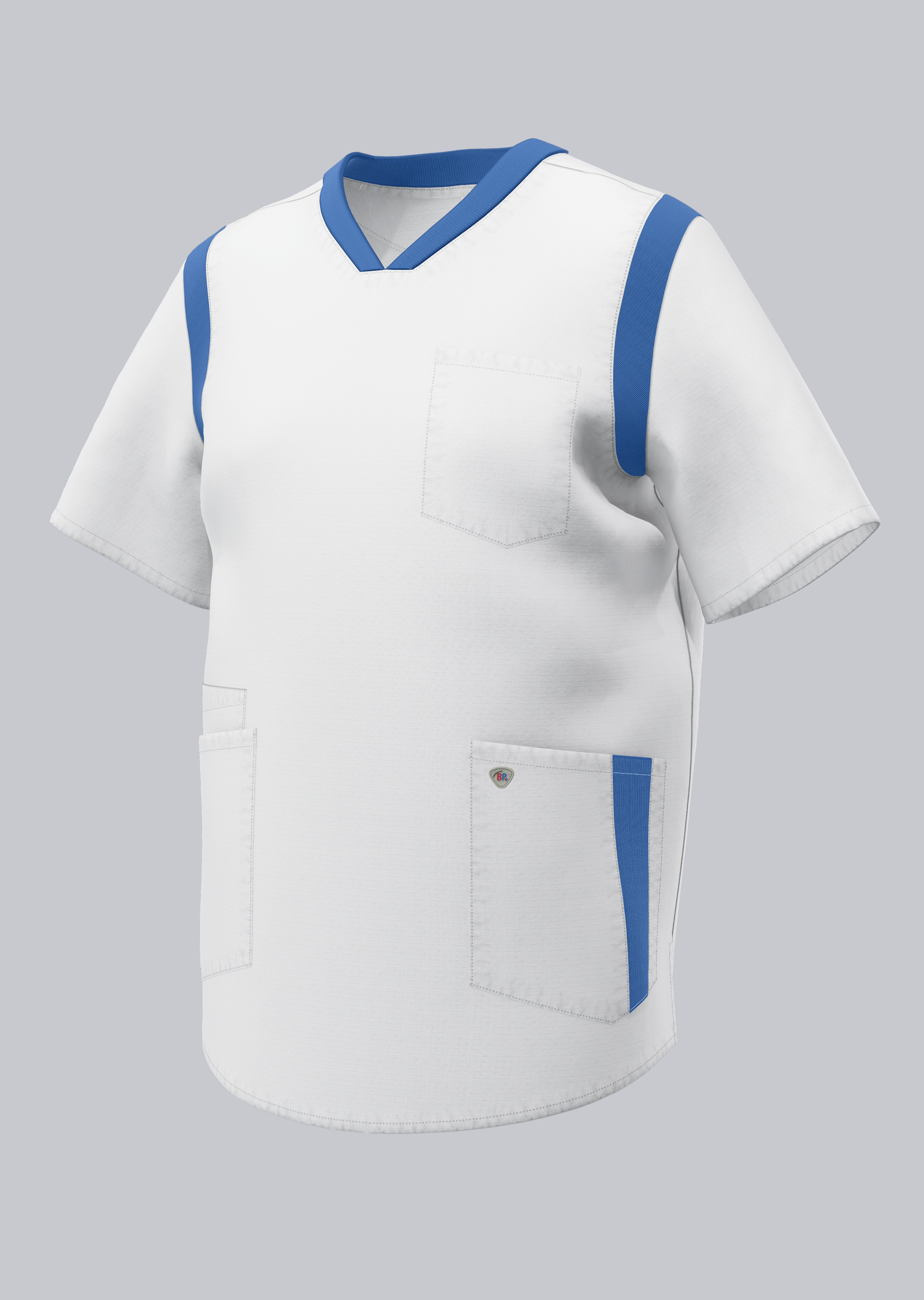 BP® Leichter Schlupfkasack für Sie & Ihn weiß/azurblau Cover Bild