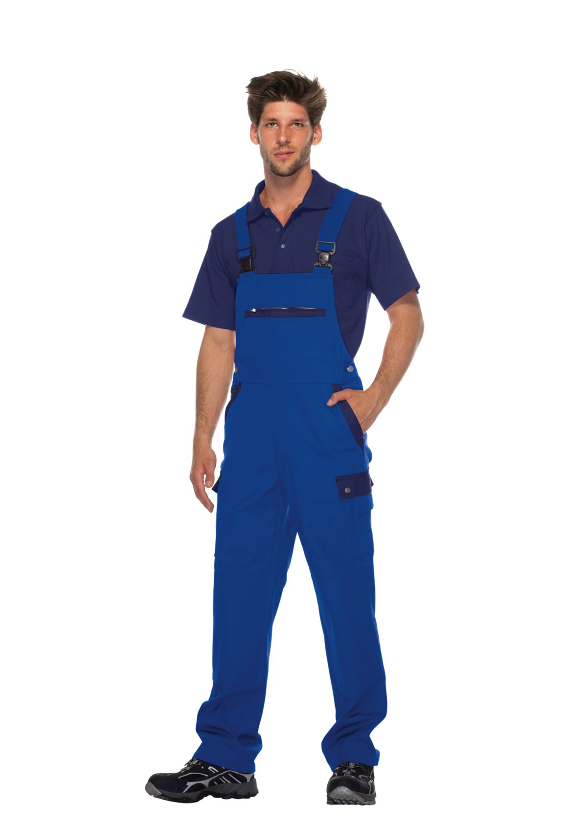 1844-720-113_BP® Comfort cargo bib & brace with knee pad pockets_royal blue/dark blue_Image 3
