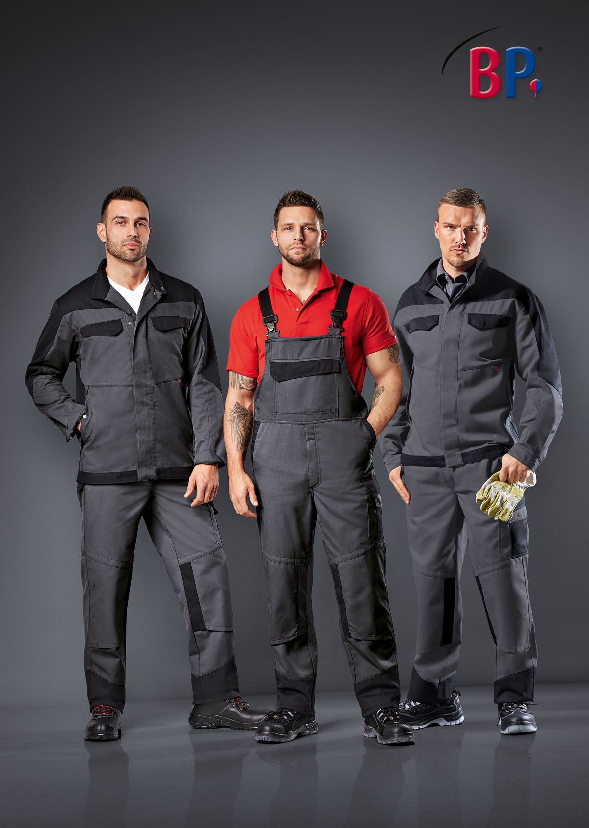 2430-820-5332 BP® Multinorm-broek APC2 donkergrijs/zwart Thumbnail 2