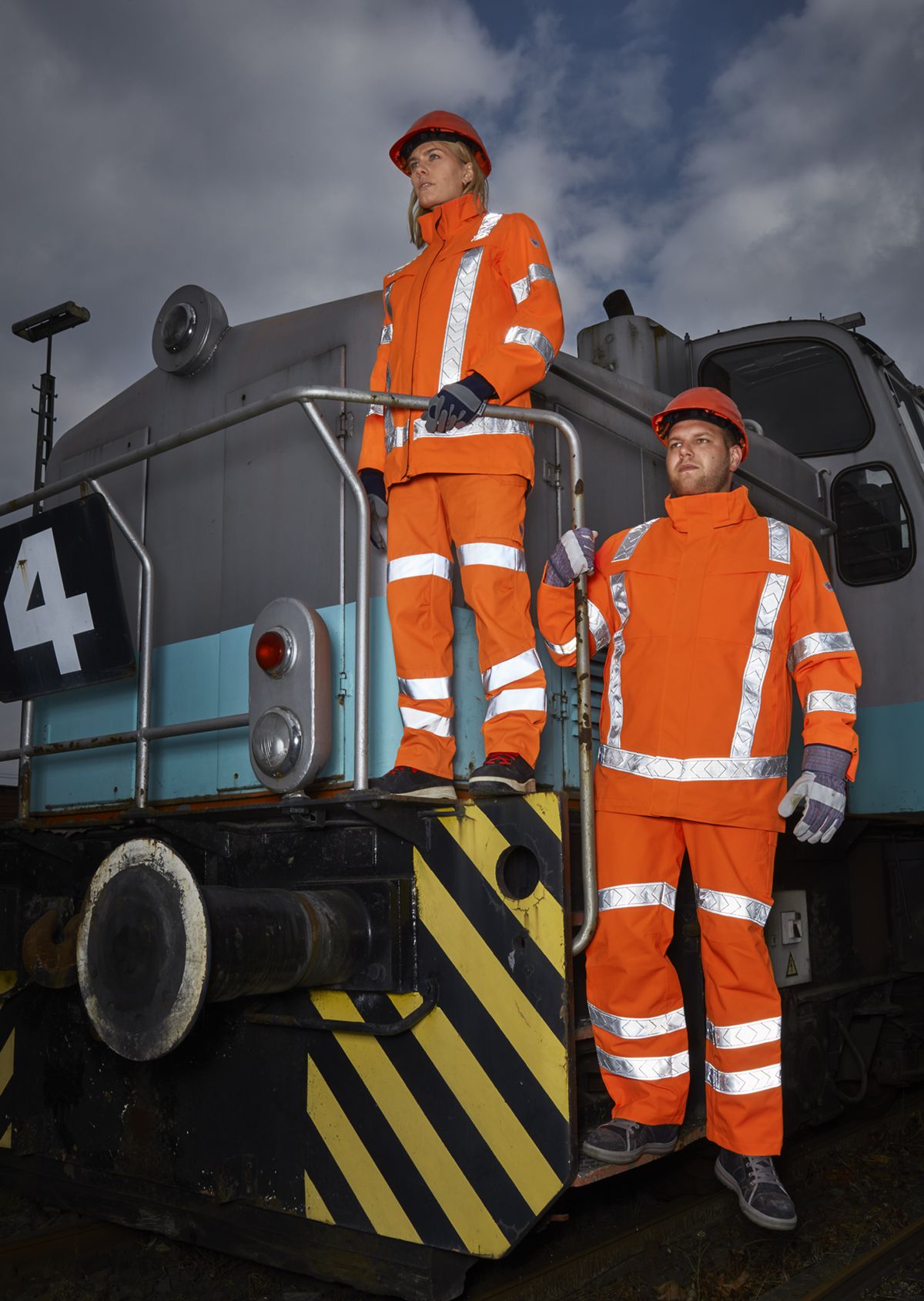 BP® Parka tous-temps femmes à haute visibilité orange haute visibilité Thumbnail 1