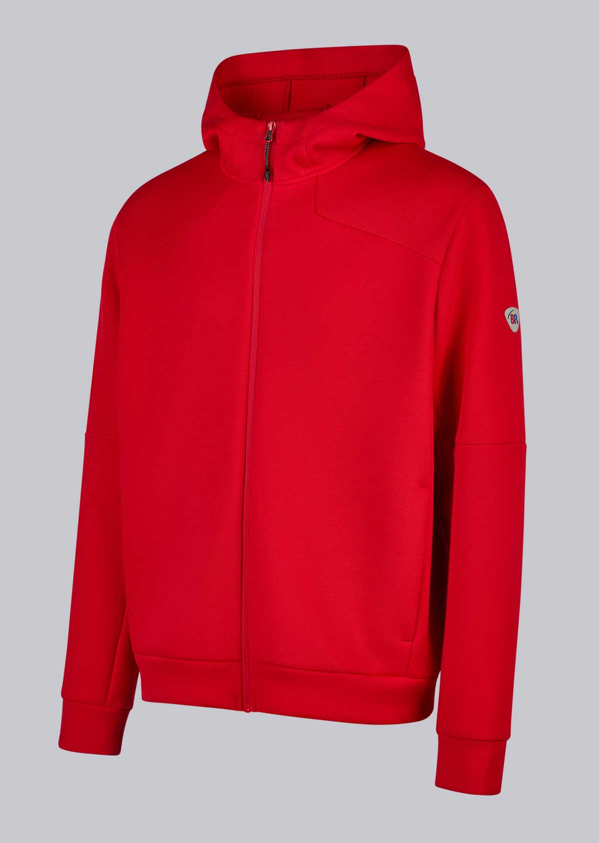 BP® Veste sweat avec capuche rouge Thumbnail 1