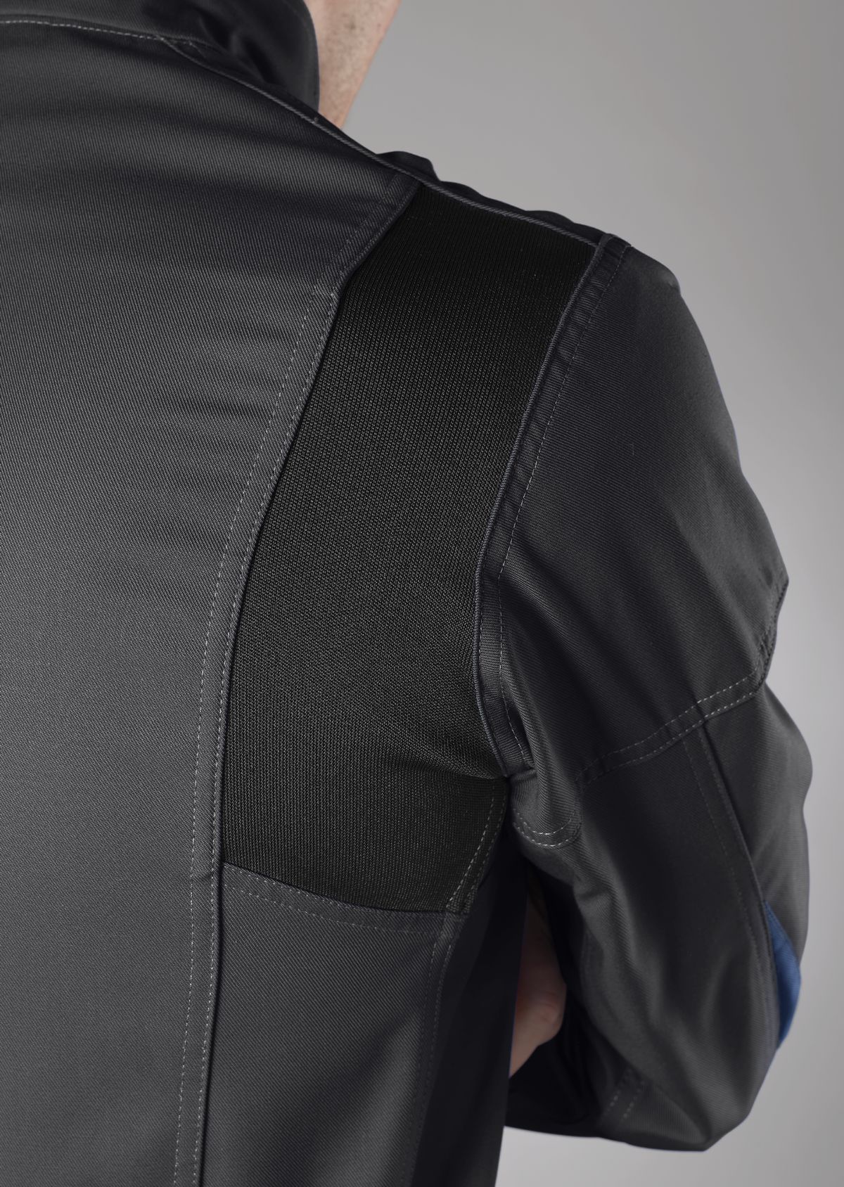 BP® Komfort-Arbeitsjacke mit Stretcheinsätzen anthrazit/nachtblau Thumbnail 2