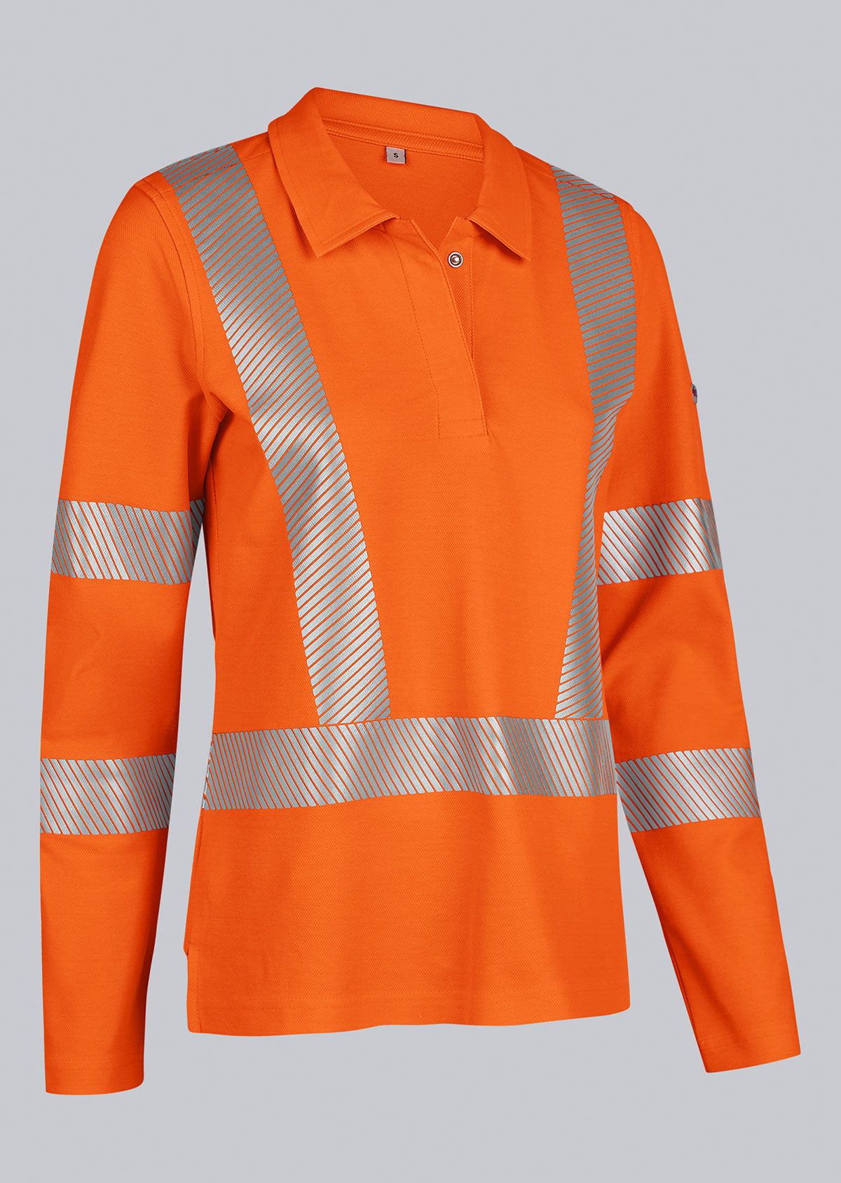 2147-261-0065_BP® Warnschutz-Langarmpoloshirt für Damen_warnorange_Bild 2