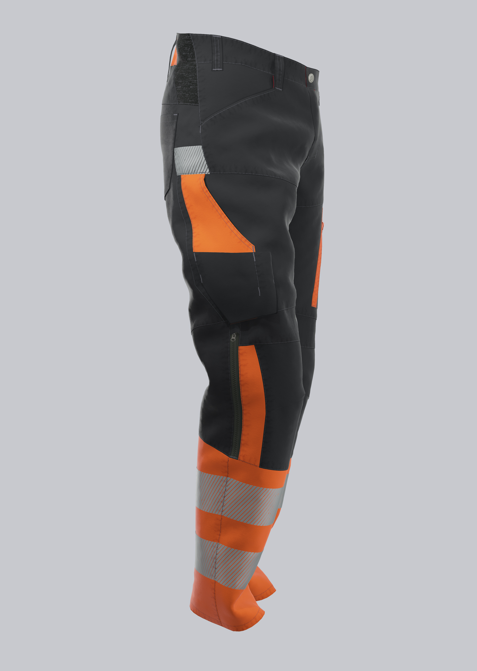 BP® Hybride broek met hoge zichtbaarheid kl.1 en kniezakken