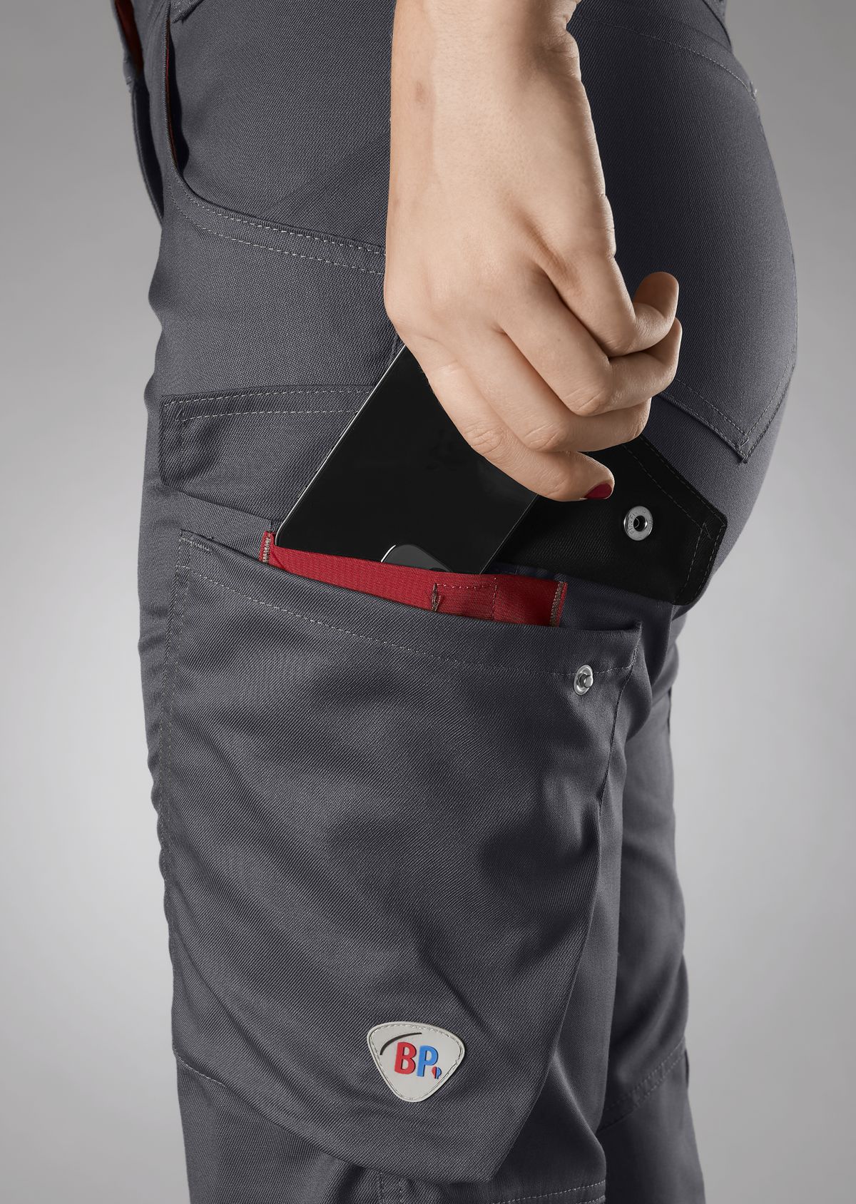 BP® Pantalon de travail léger femmes anthracite Thumbnail 2