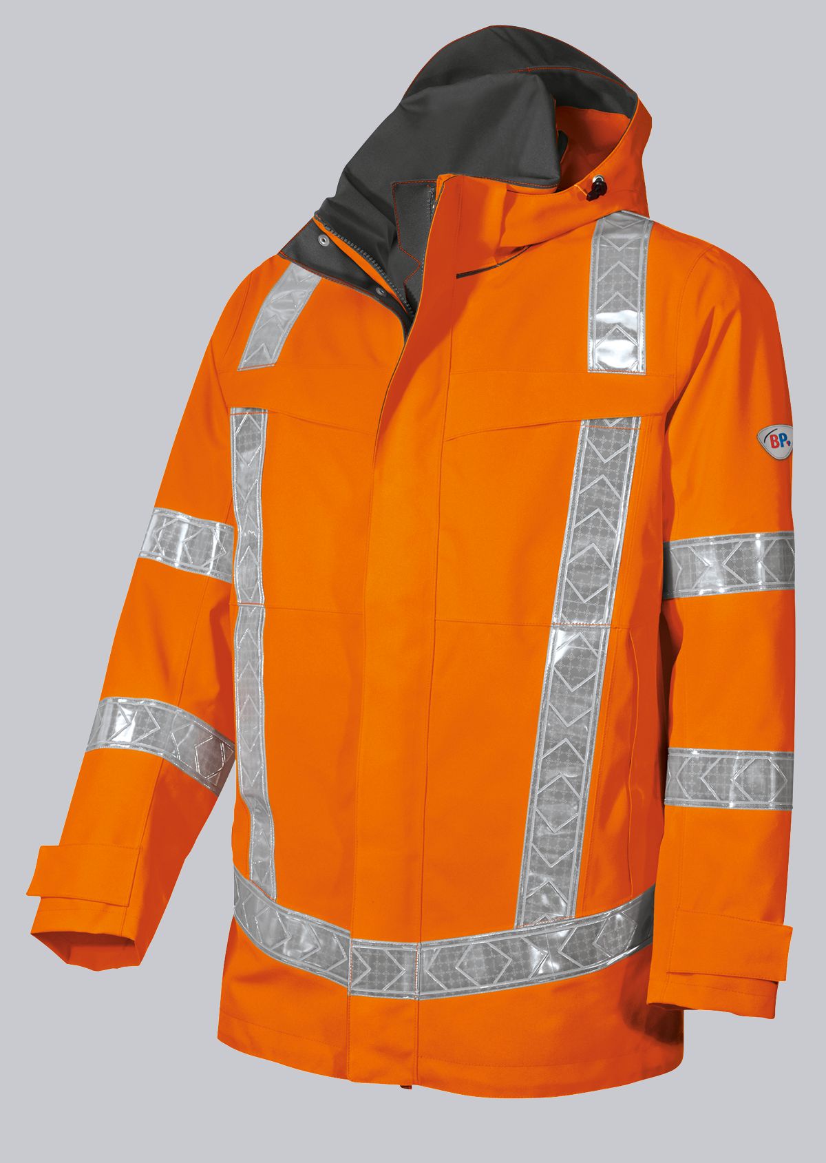 BP® Lange Warnschutz-Wetterschutzjacke warnorange Cover Bild