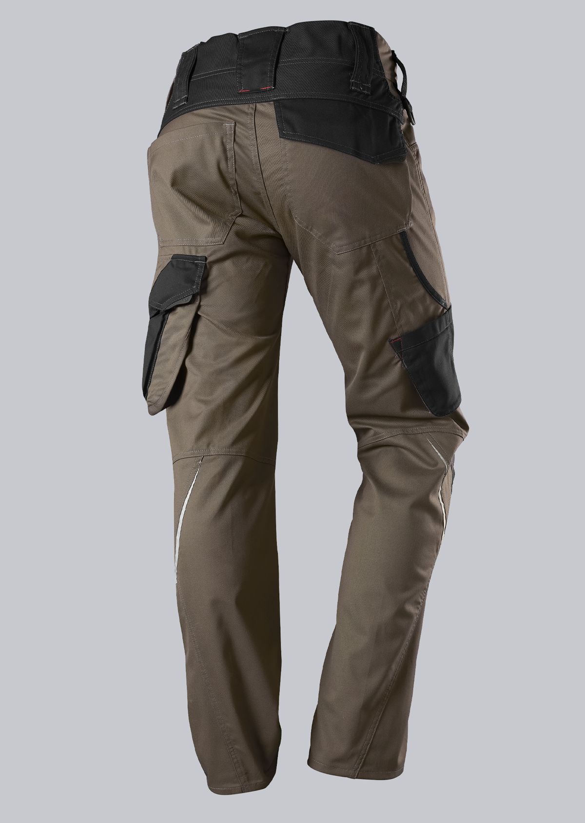 BP® Pantalon de travail léger avec genouillères noix/noir Thumbnail 1