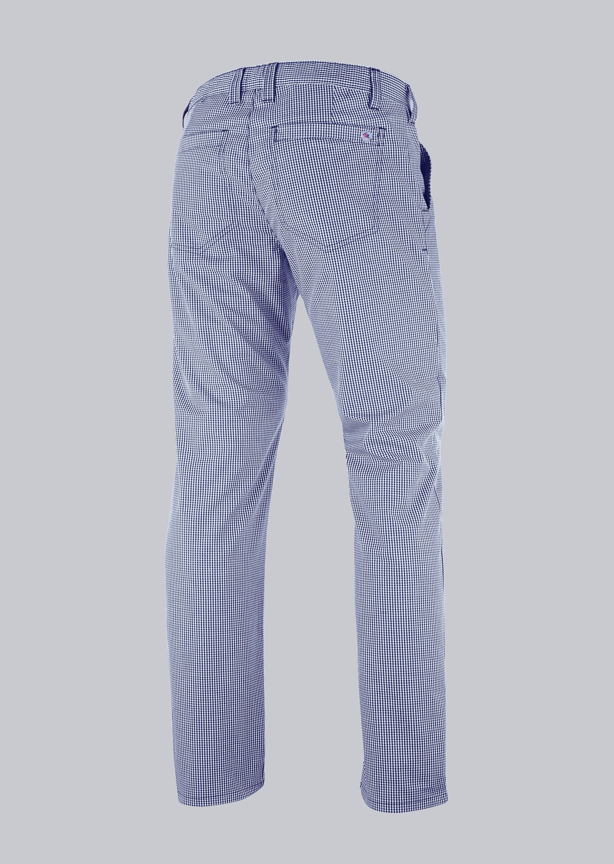 BP® Pantalon chino hommes pépite, bleu/blanc Thumbnail 1