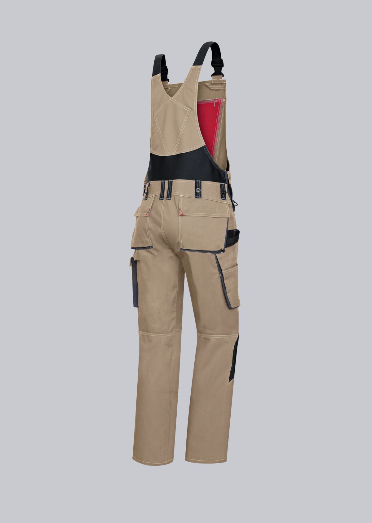 BP® Komfort-Latzhose mit Kniepolstertaschen sahara/anthrazit Thumbnail 1