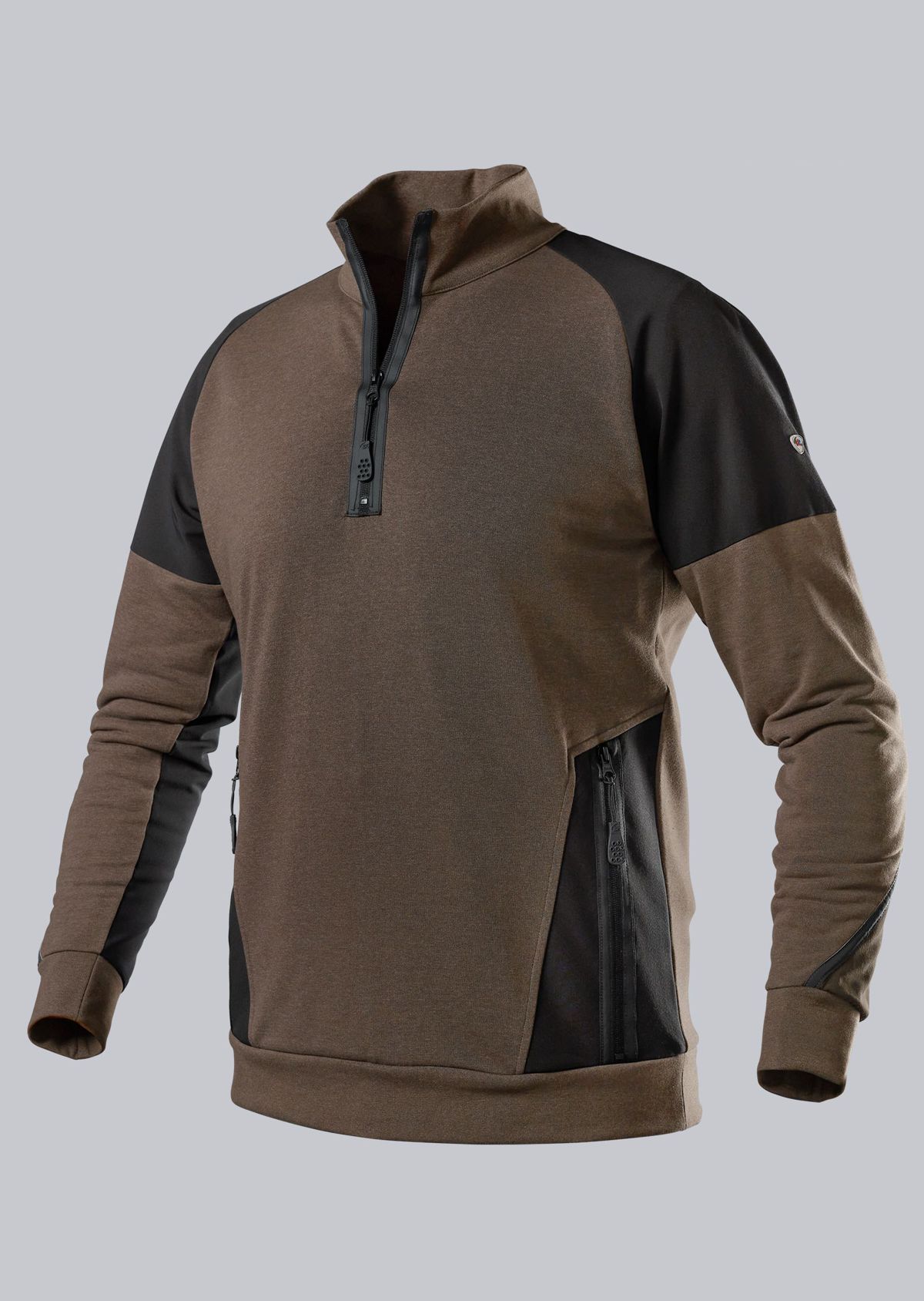 1828-293-4032_BP® Sweatshirt-Troyer_falke/schwarz_Cover Bild
