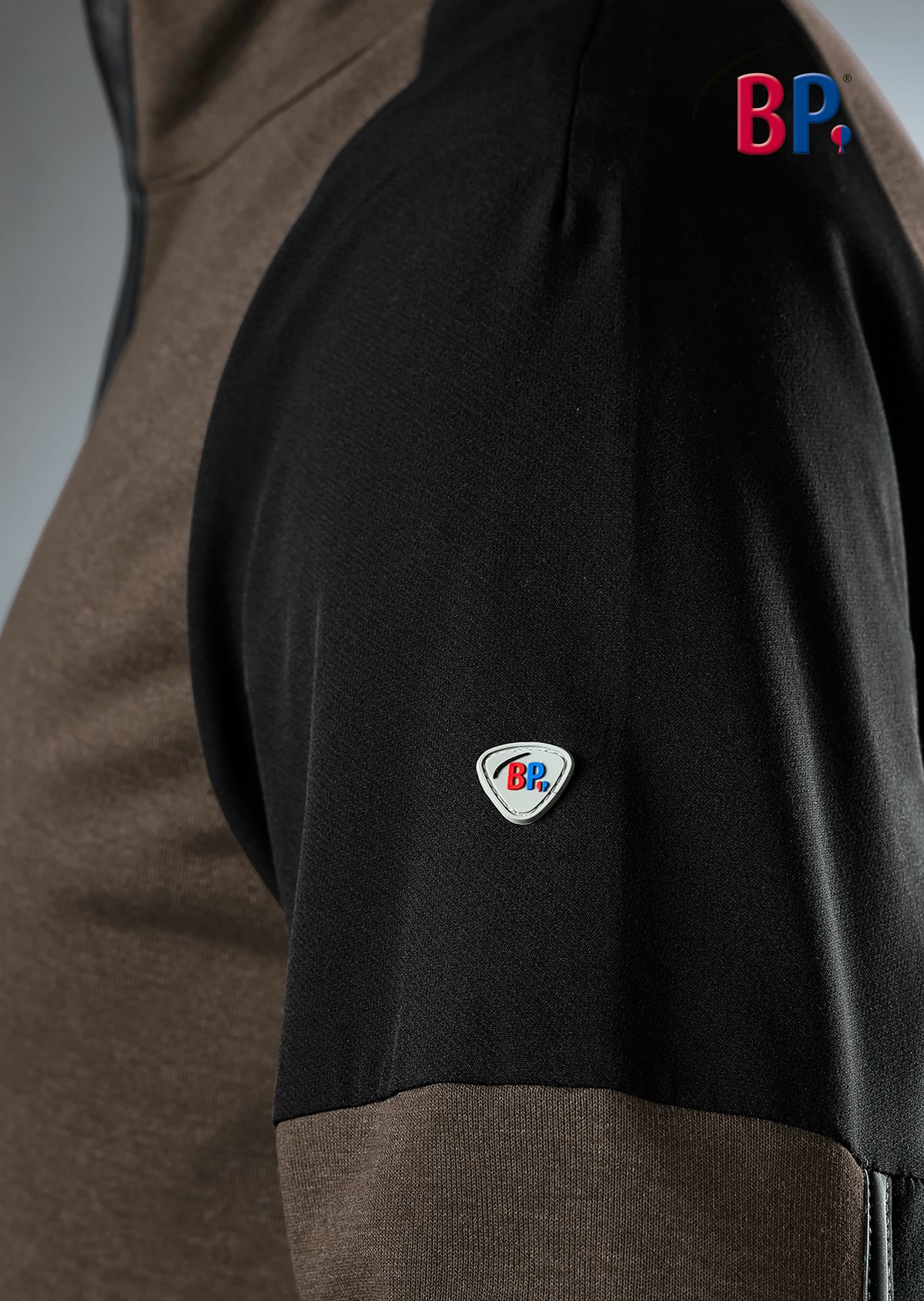 1828-293-4032 BP® Pull col demi-zippé faucon/noir Thumbnail 3