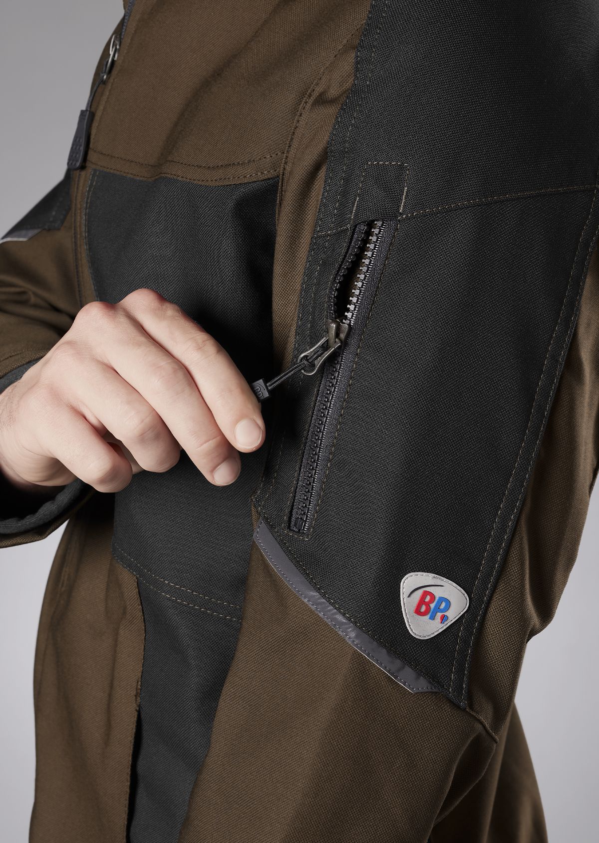 1822-565-4832 BP® Robuste Arbeitsjacke braun/schwarz Thumbnail 2