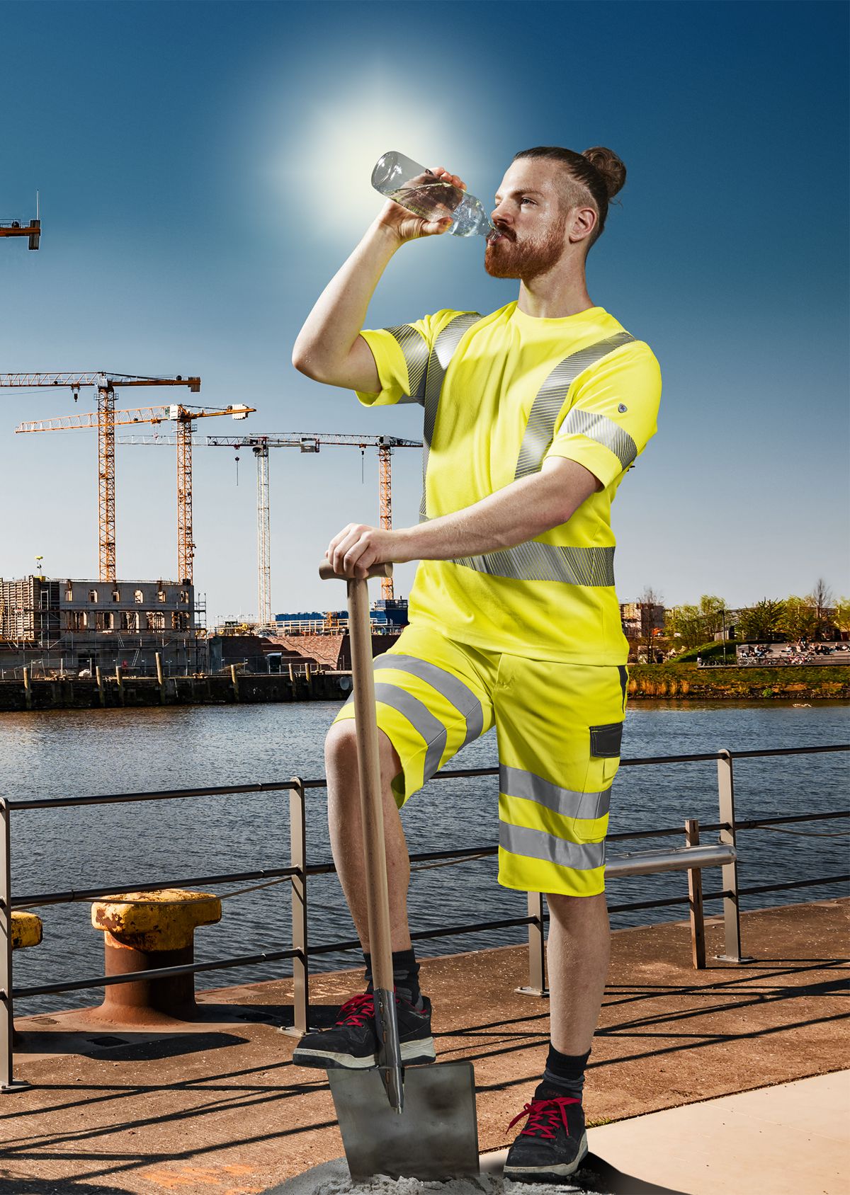 2136-261-0066 BP® Warnschutz-T-Shirt mit Ärmel-Reflexstreifen warngelb Thumbnail 2