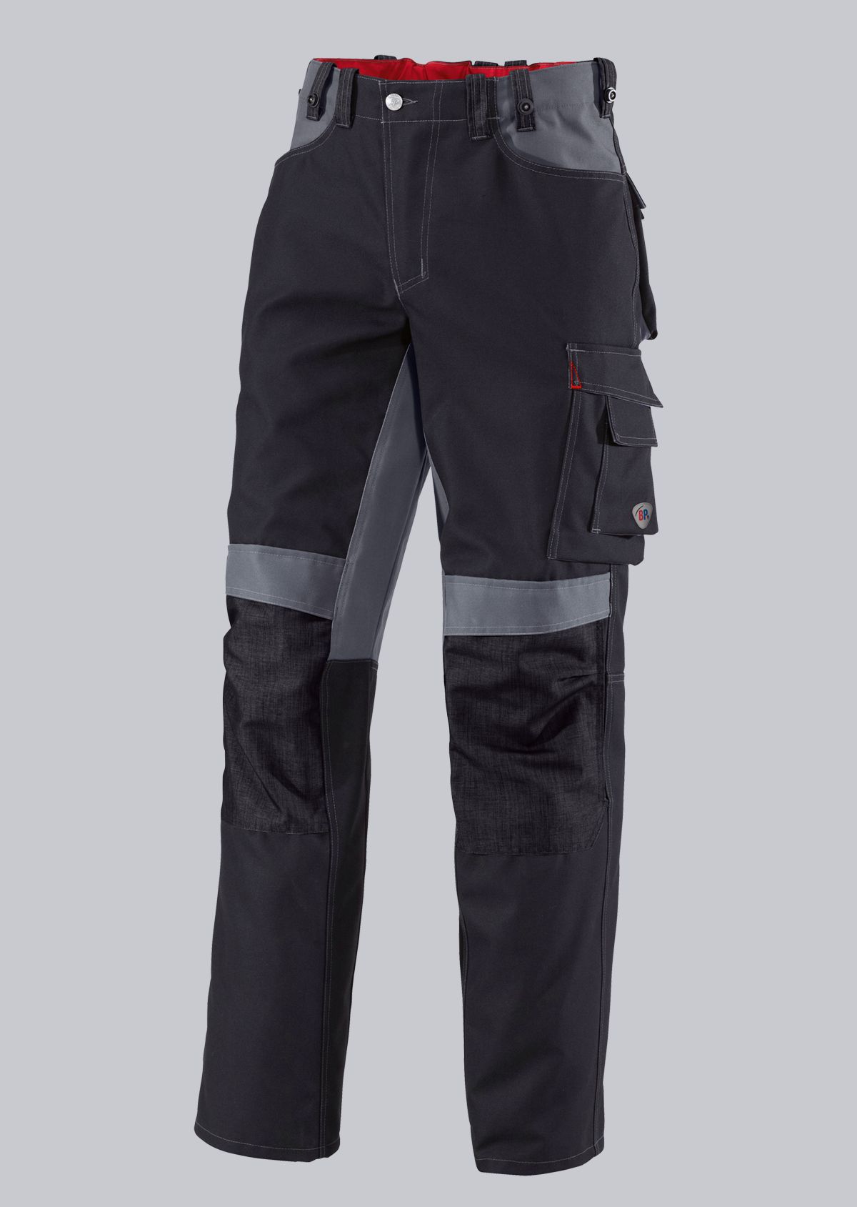 1789-555-32_BP® Pantalon de travail résistant avec genouillères_noir/gris foncé_Cover image