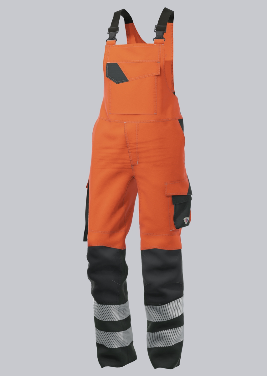 2241-840-6556 BP® Lightweight multi-standard hi-vis bib brace APC2 all around warning orange/anthracite Cover image